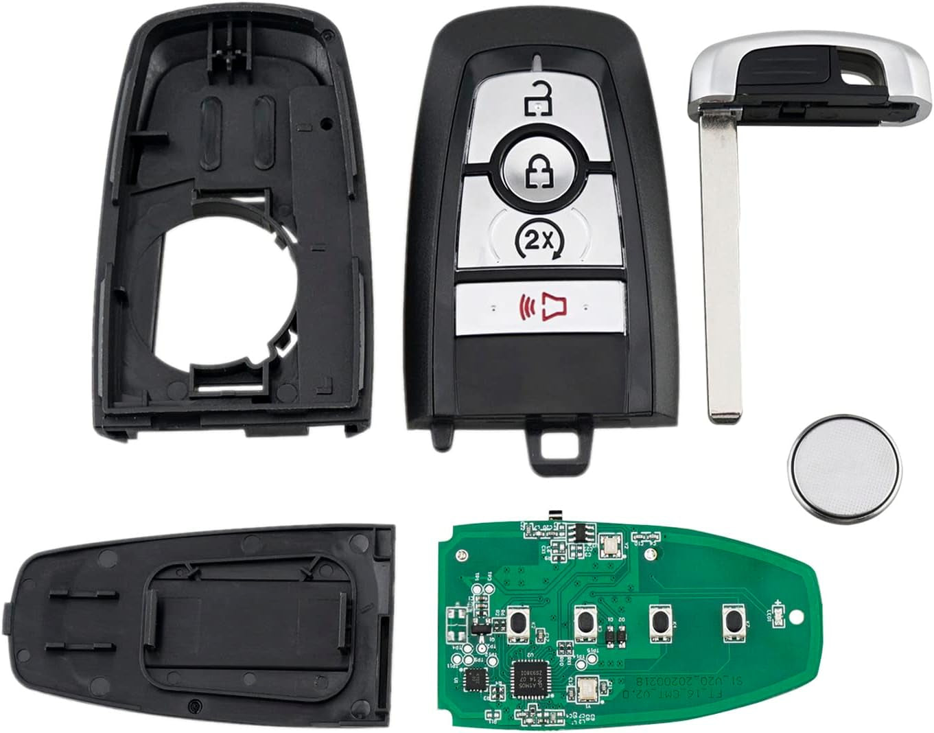 Replacement for 2023 2024 Ford F-Series Key Fob Remote Control M3N-A3C108397 4 Buttons 434Mhz
