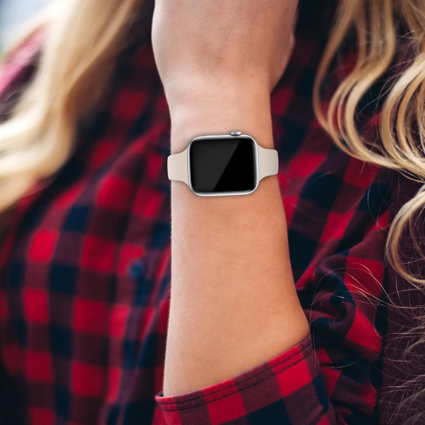 Bands Compatible with Apple Watch 38Mm 40Mm 41Mm 42Mm 44Mm 45Mm 49Mm, Slim Thin Narrow Replacement Soft Silicone Sport Strap Wristbands for Iwatch Series 9/8/7/6/5/4/3/2/1 Ultra SE Women Men