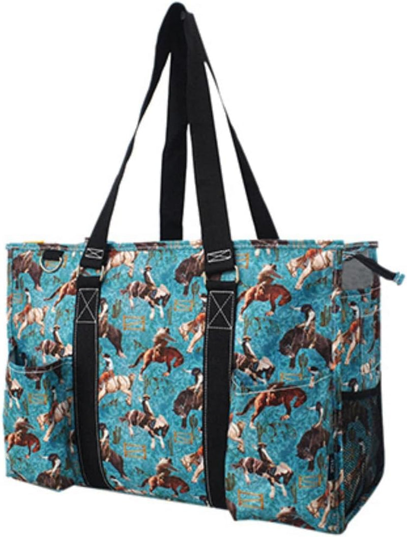 Utility Water Resistant Tote Bag, Top Zipper Closure, Perfect Gifts for Working Women, Nurses, Gym Bag