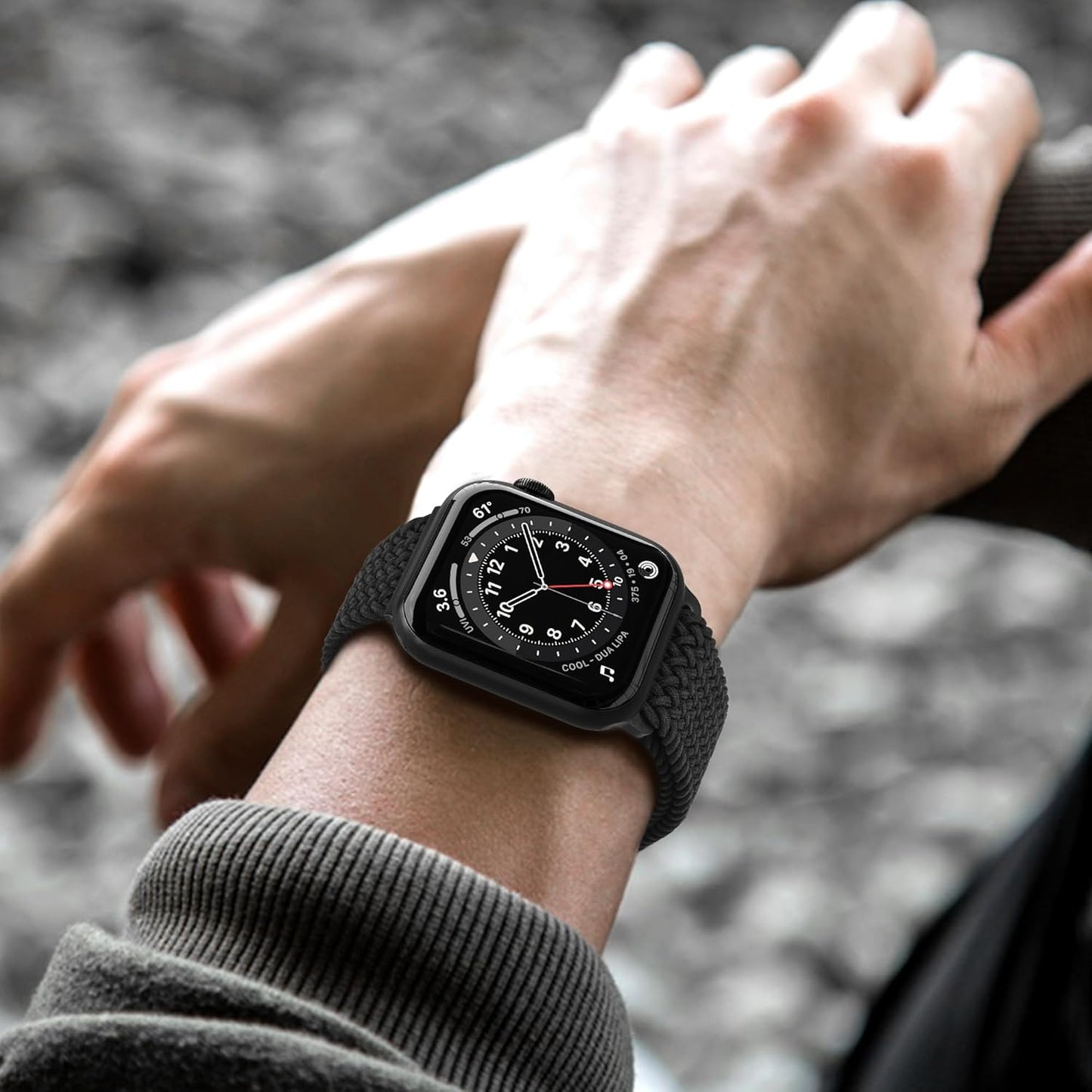 Magnetic Stretchy Watch Band Compatible for Apple Watch Band 38Mm 40Mm 41Mm,Comfortable Adjustable Straps Wristbands for Iwatch Series 9 8 7 6 5 4 SE 3 2 1 Ultra 1 2 Women Men,Black