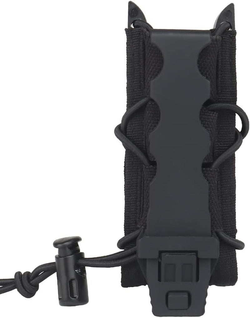 Tactical Magazine Pouch 9Mm Pistol Single Mag Bag Molle Flashlight Pouch Torch Holder Hunting Knife Holster Shooting Airsoft