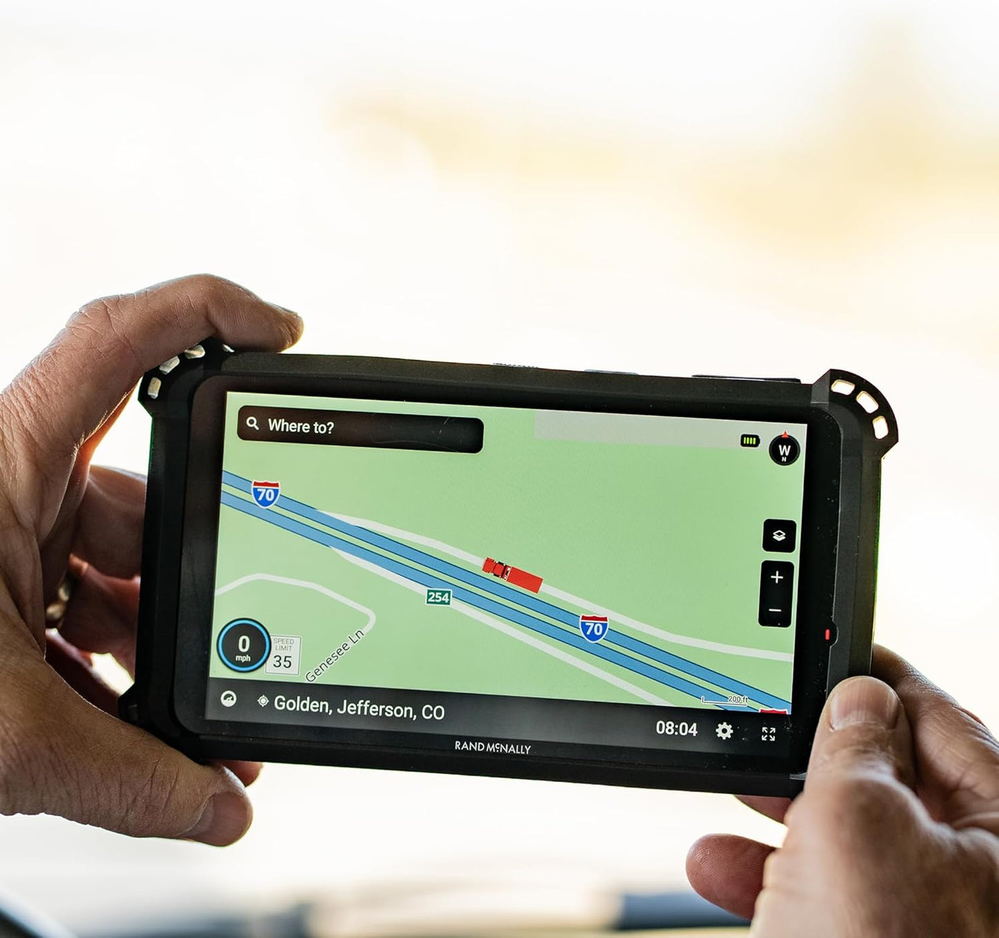 Truck GPS for Truckers with Navigation System, Speed Camera Alerts & Live Traffic Weather and Fuel Updates - Essentials Truck Accessory for Commercial Drivers - Rand Tablet 6 Inch TRUCK DRIVER