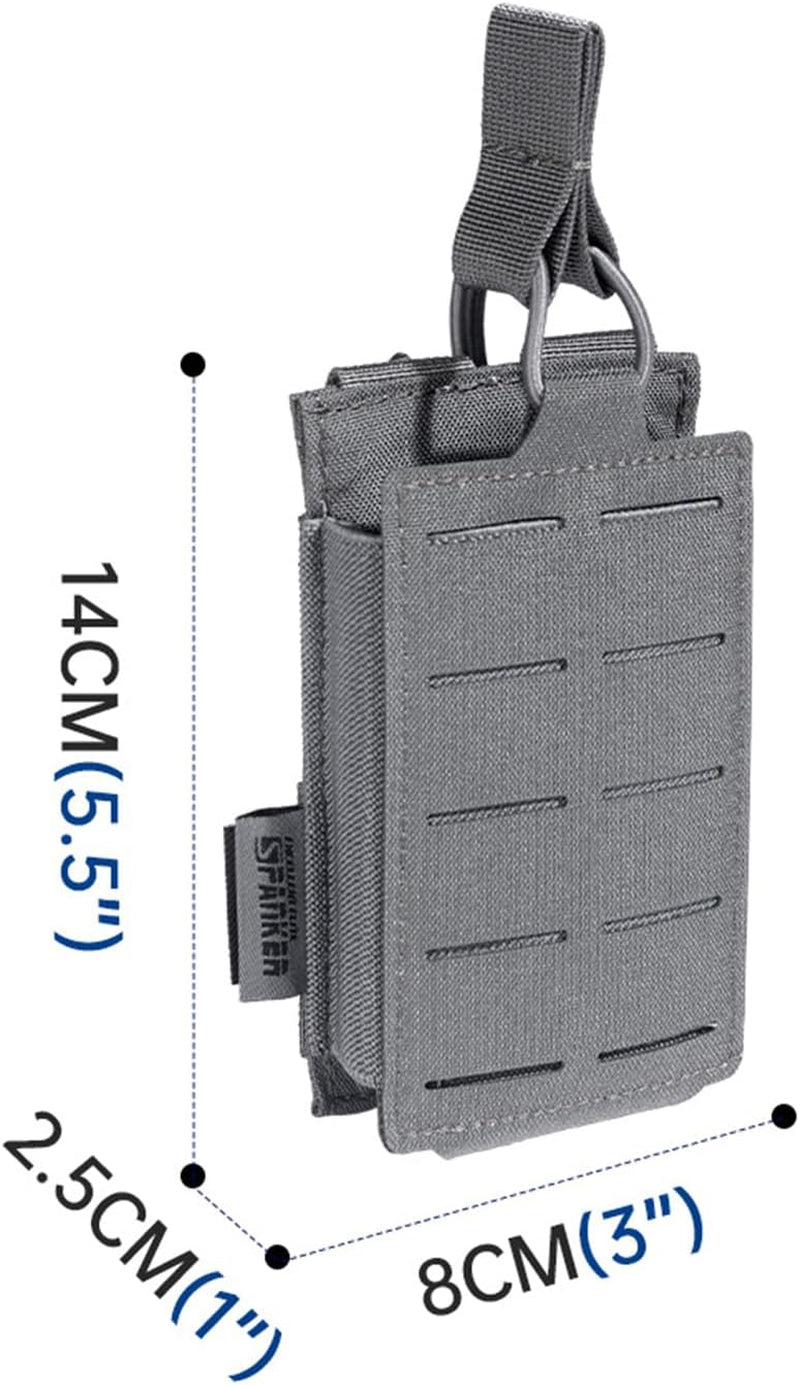 Tactical Mag Pouch Open-Top Single/Double/Triple Molle Magazine Pouch for Magazines M4 M16 AR-15 5.56