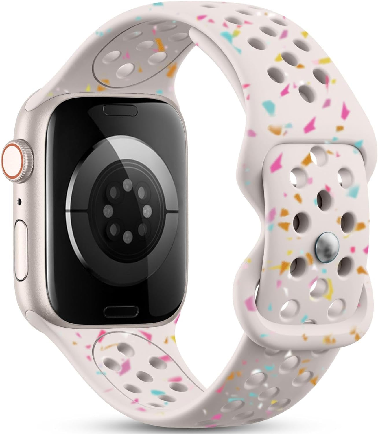 Nature Friendly Strap Compatible with Apple Watch Bands for Women Men 40Mm 38Mm 44Mm 42Mm 41Mm 45Mm 49Mm, Breathable Sport Replacement for Iwatch Bands Compatible for Ultra 2 Series 9 8 7 6 5 4 3 SE