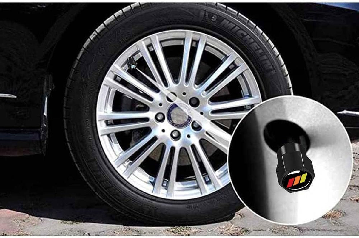 4Pack Aluminum Alloy Car Tire Valve Stem Caps Cover Fit for Toyota Tacoma 4Runner Tundra Rav4 Highlander Accessories for Men Women