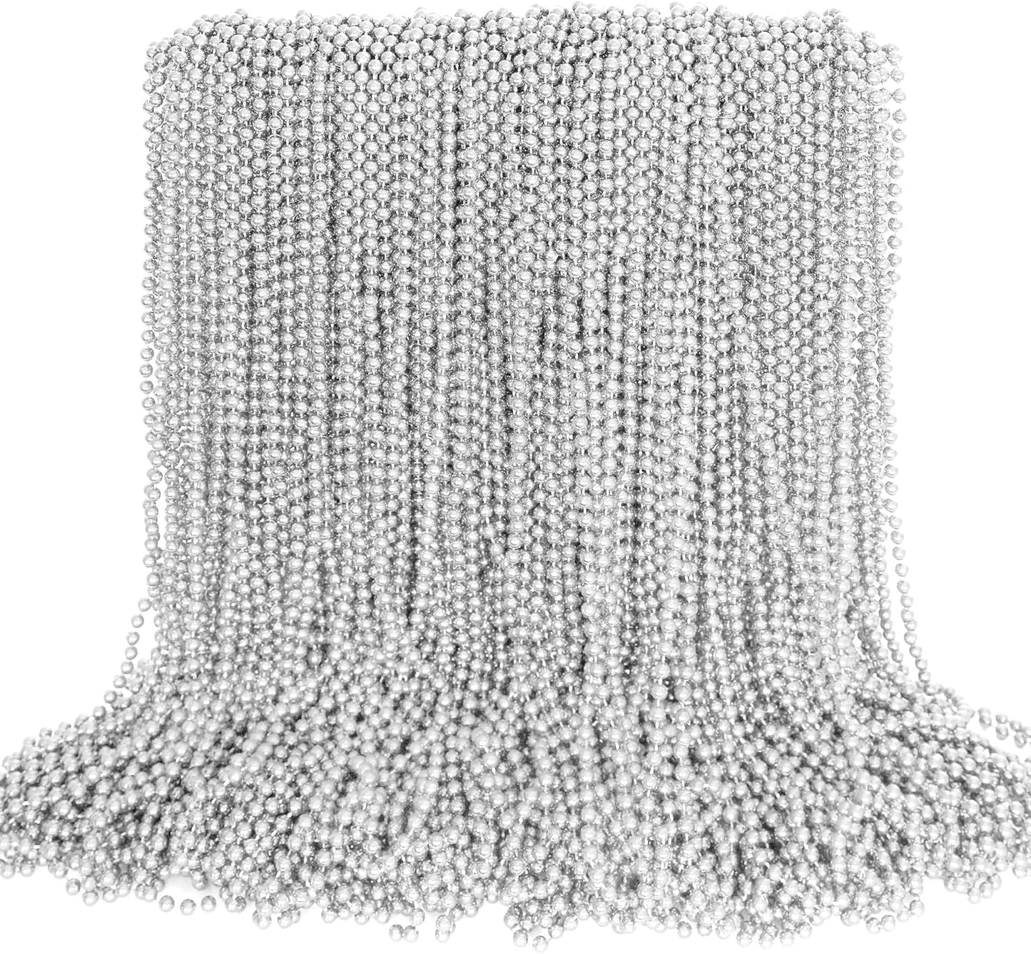 100PCS St Patricks Day Accessories, Green St. Patricks Day Beads Necklace, 33" round Beads Irish Saint Patricks Necklaces Costume Bulk, Parade Throw Accessories for Wedding Birthday St. Patricks Decor