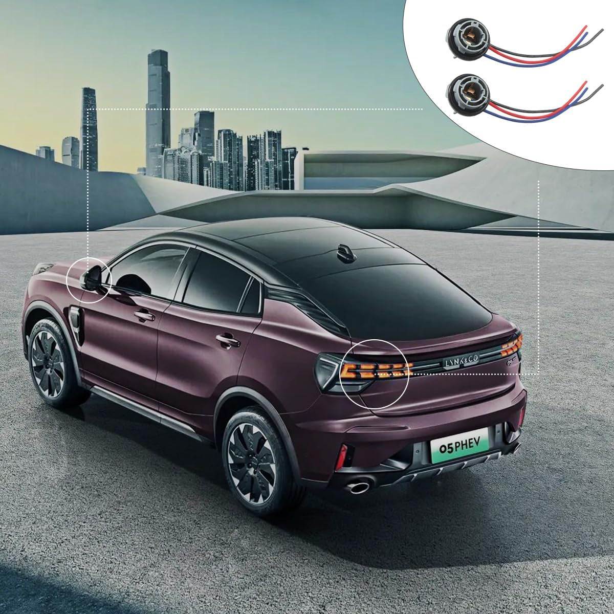 2PCS 1157 LED Bulb Socket Plug, Waterproof Turn Signal Brake Light Tail Light Socket Harness, Base Plug Connector Professional Car Accessories Fits Most Cars, Trucks, Suvs TRUCK DRIVER