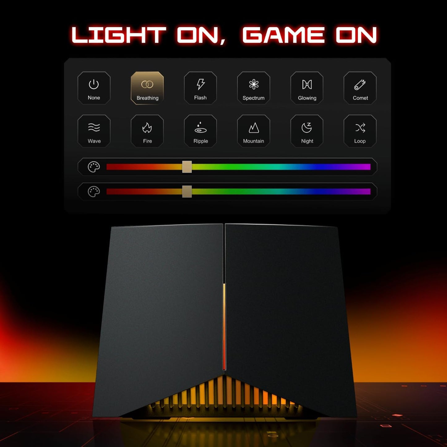 Tri-Band BE19000 Wi-Fi 7 Gaming Router Archer GE800 | 12-Stream 19 Gbps | 2ร10G + 4ร2.5G Ports, USB 3.0 | Turbo Acceleration, Dedicated Gaming Port & Panel, RGB Lighting | Easymesh, Homeshield