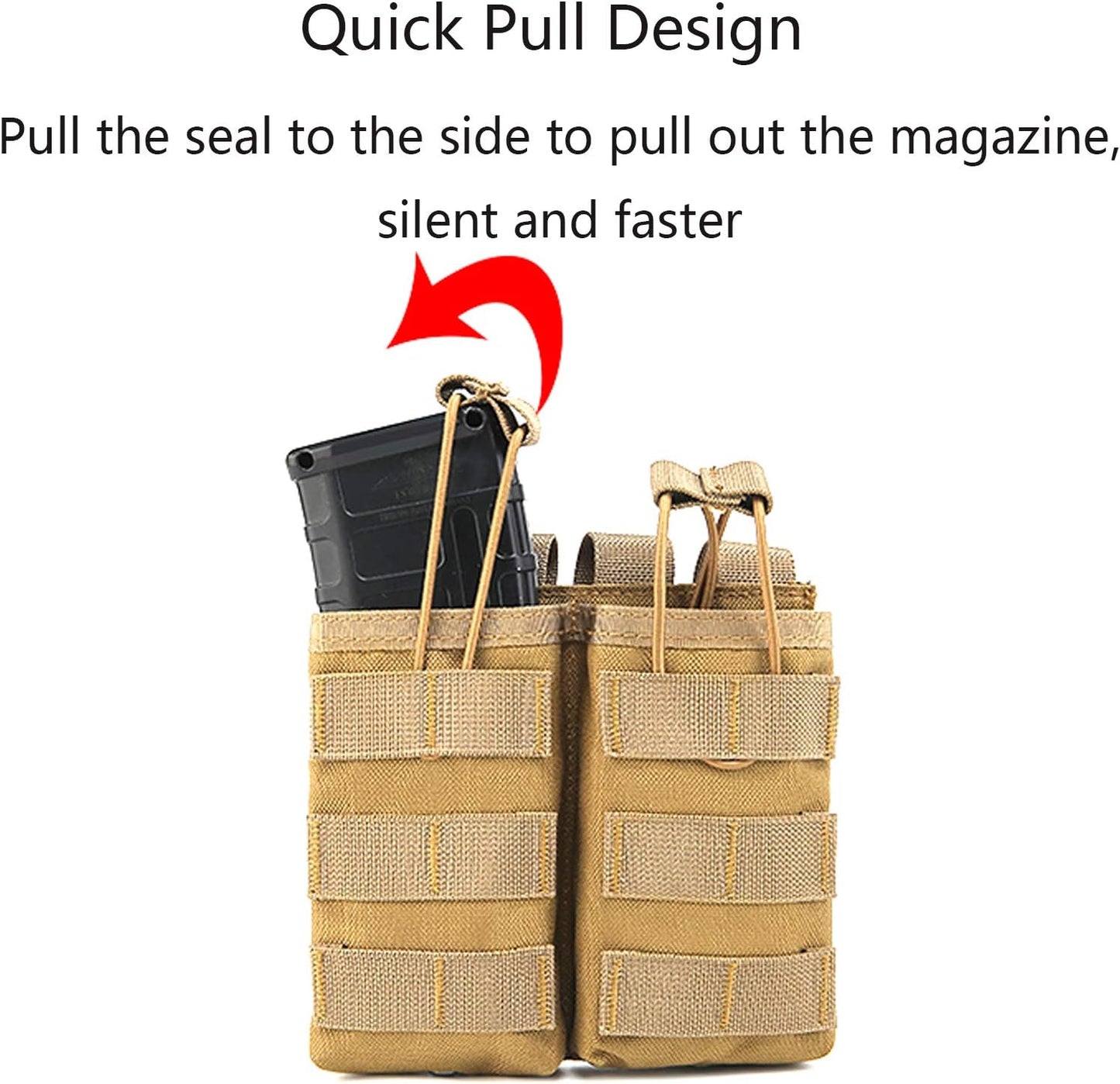 Tactical Outdoor Triple M4/M16 Open Top Mag Pouch