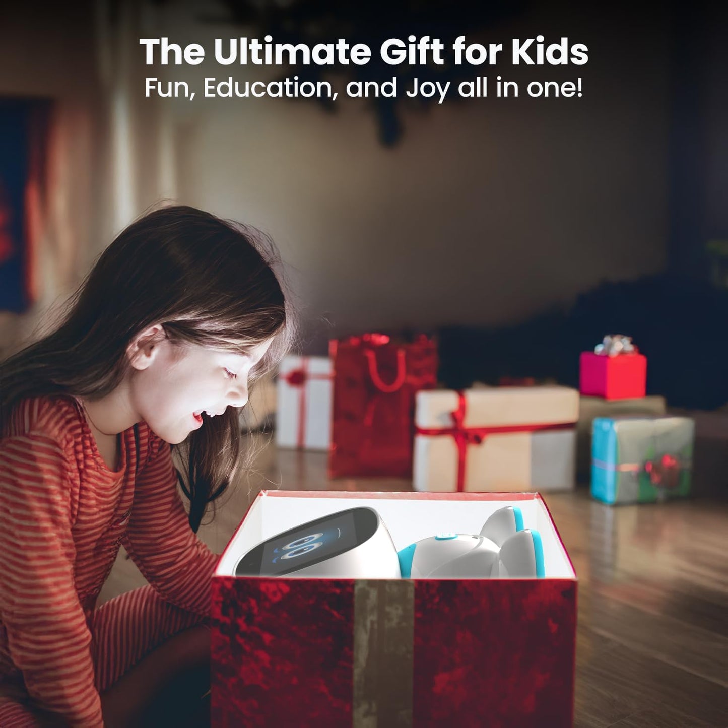 2: Ai-Powered Smart Robot for Kids | STEM Learning & Educational Robot | Interactive, Voice-Activated Robot with Learning Apps & Fun Games for Boys & Girls Aged 5-12 | Sky Blue