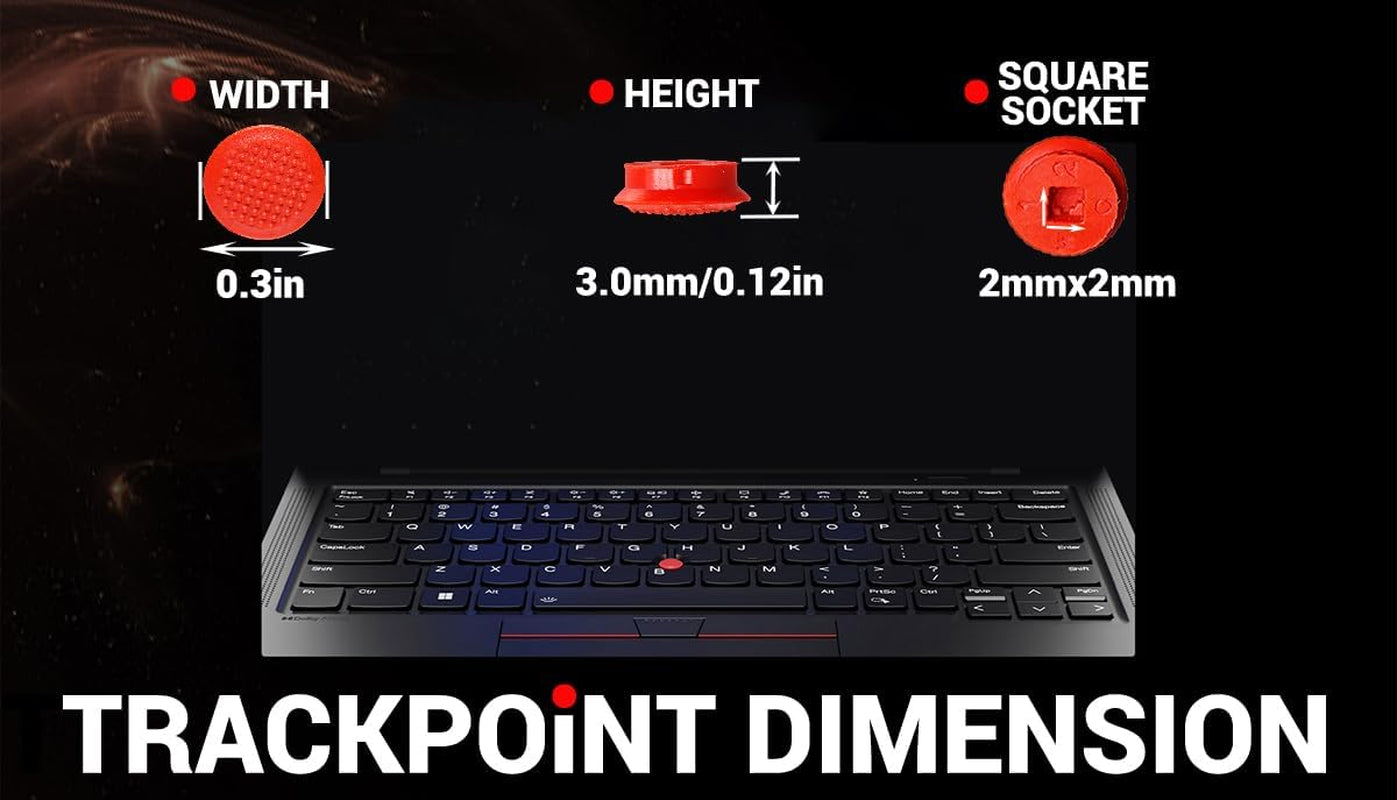 3PCS Trackpoint Caps 3.0Mm Red for Lenovo Thinkpad T14S Gen 2,3,4|T14 Gen 4,3|T16 Gen 2,1|L13 Gen 2,3,4|L13 Yoga Gen 2,3,4|L14 Gen 1,2,3,4|L15 Gen 1,2,3,4、Check Compatibility on Description