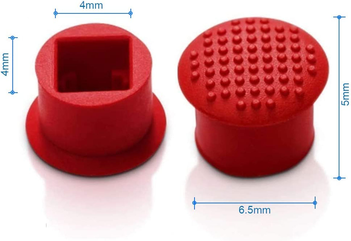 5 PCS Rubber Trackpoint Keyboard Mouse Red Cap with Soft Dome and Rim Laptop Pointer for Lenovo Thinkpad X/T/E / / L/P/Yoga Series