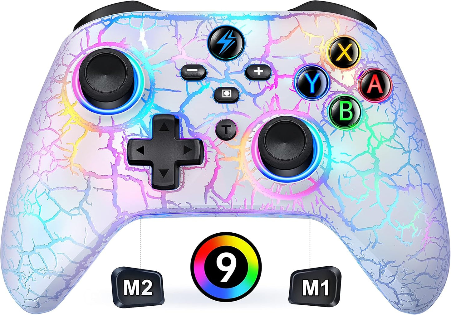 Wireless Switch Controller for Nintendo Switch Controller/Lite/Oled, LED Wired PC Game Joysticks-Wireless Ios/Android Remote, Nintendo Game Accessories Gamepads & Standard Controllers