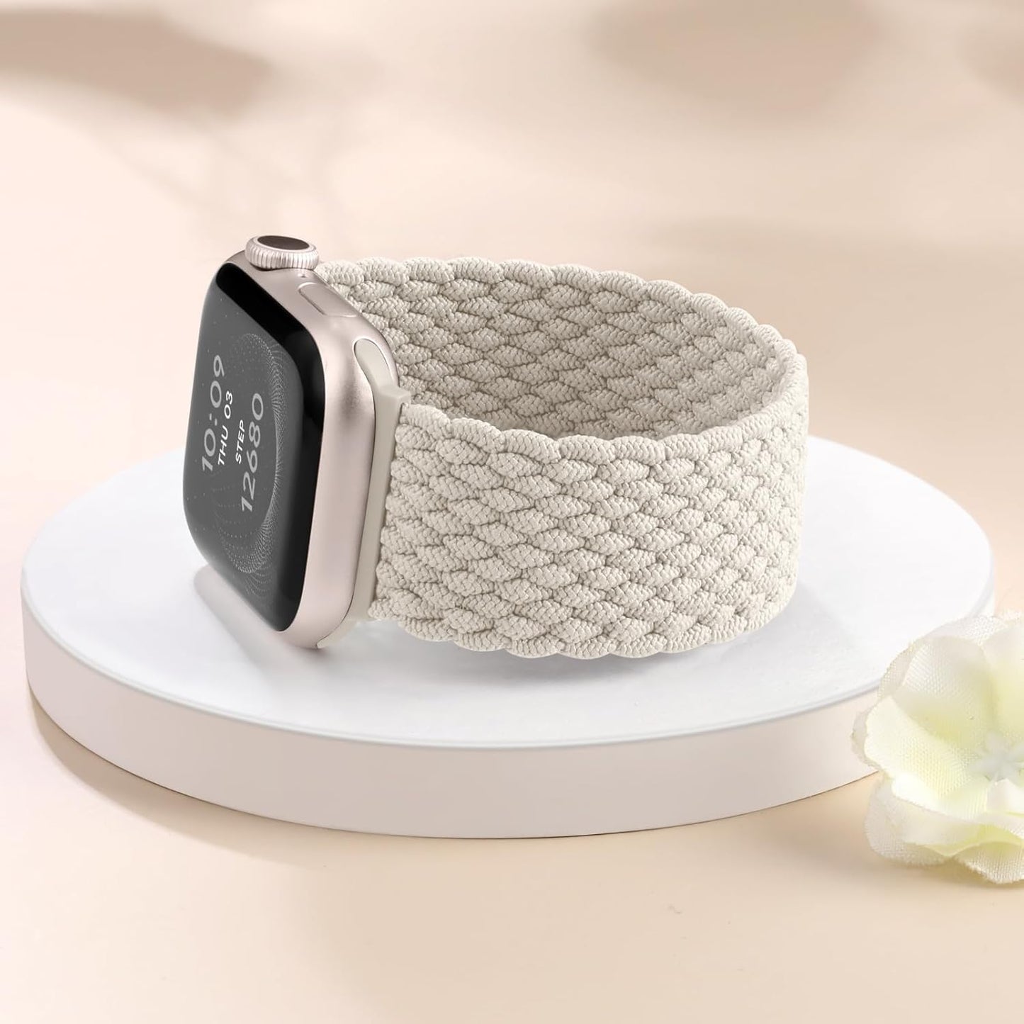 Braided Solo Loop Compatible with Apple Watch Band 38Mm 40Mm 41Mm 42Mm 44Mm 45Mm 49Mm for Women Men,Stretchy Nylon Sport Elastic Strap for Iwatch Bands Series 9 8 7 6 5 4 3 2 1 SE Ultra/Ultra 2