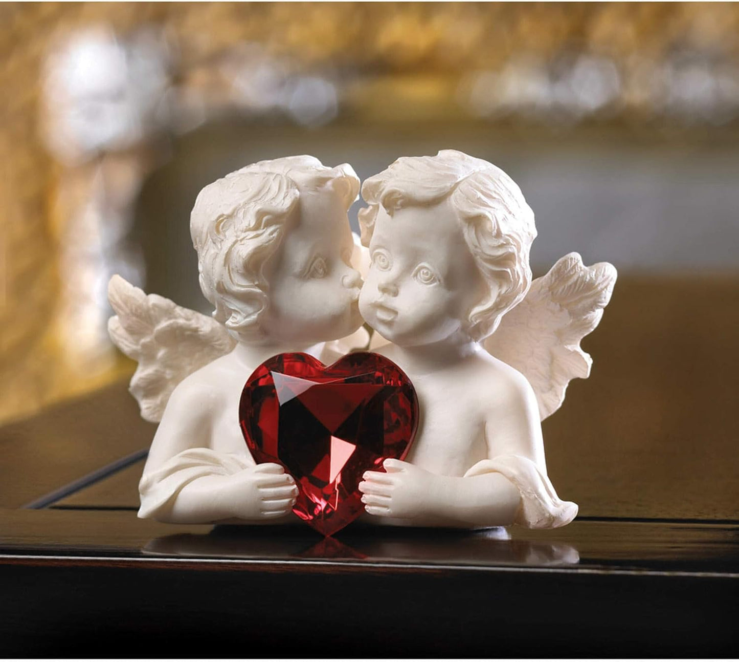 Two in Love Cherub Figurine 2.75X1.5X2"