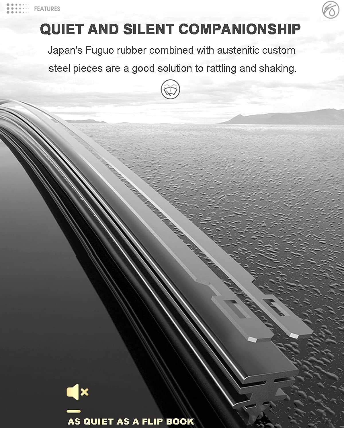 2 Factory Wiper Blades Replacement for Silverado Sierra 04/03/2014-2018 Original Equipment Windshield Wiper Blades Set - 22"+22" (Set of 2) Top Lock