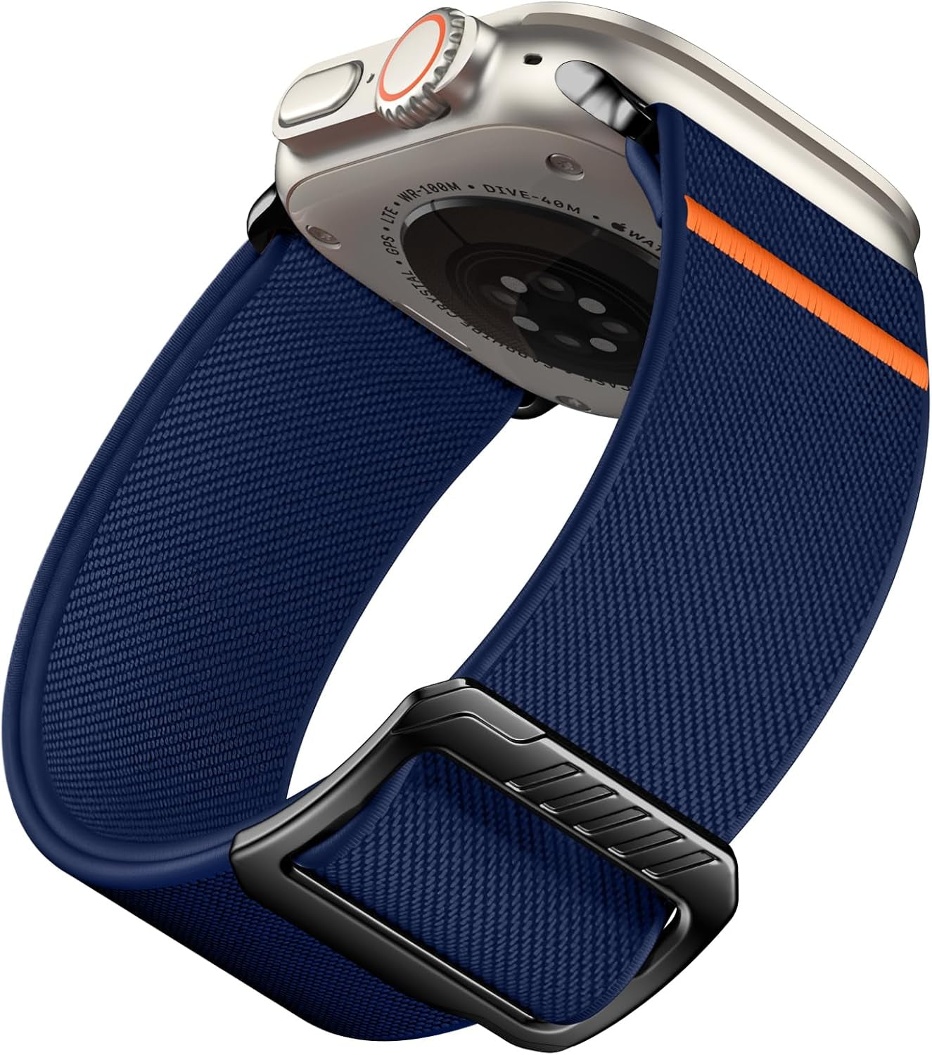 Elastic Sport Bands Compatible with Apple Watch Ultra 2 Band/Ultra Band 49Mm, Iwatch Series 10/9/8/7/6/5/4/3/2/1/SE 42Mm/44Mm/45Mm/46Mm/49Mm Stretchy Nylon Solo Loop Wide Replacement Strap Men Women