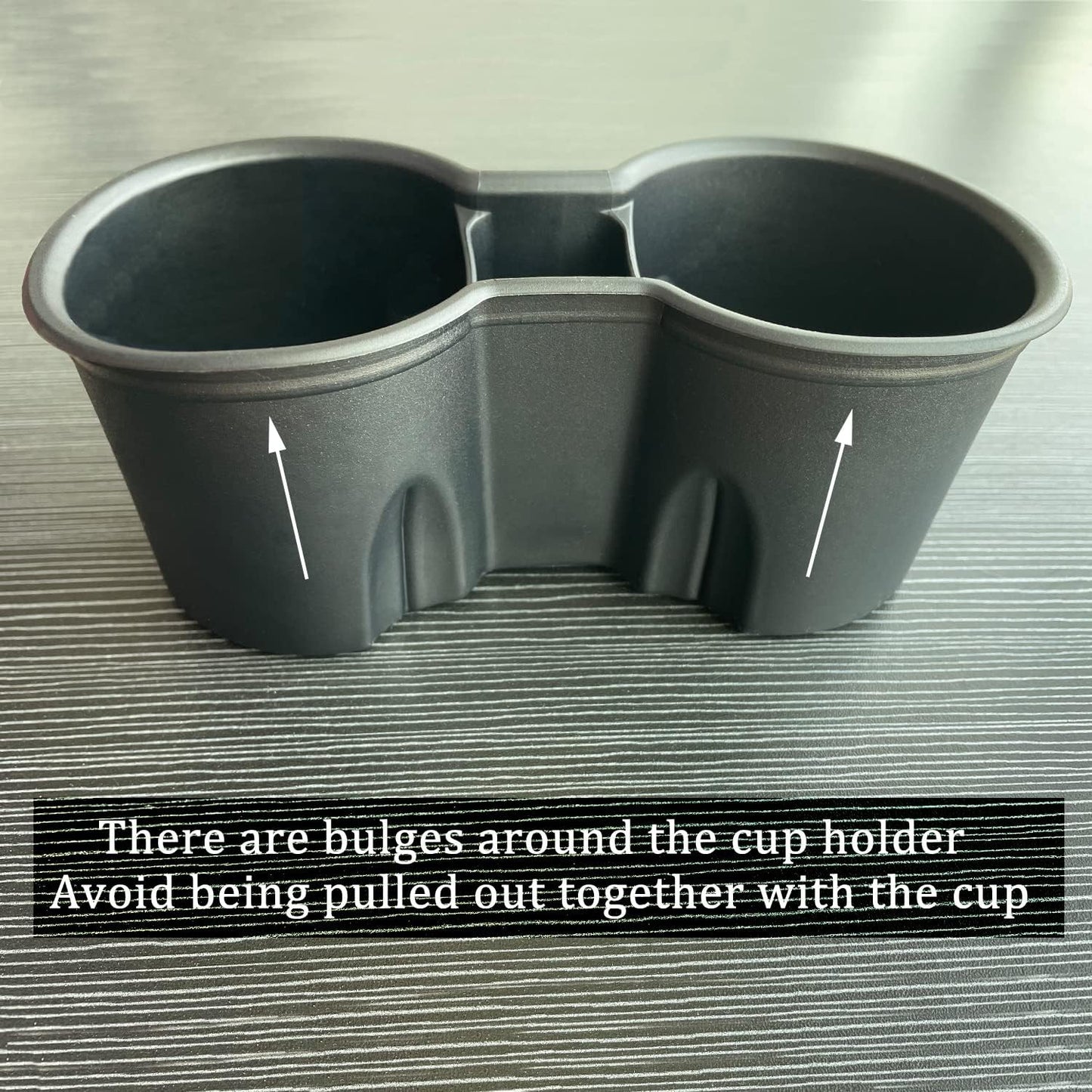 Upgraded Tesla Cup Holder Insert for 2024-2021 Model Y and 2023-2021 Model 3