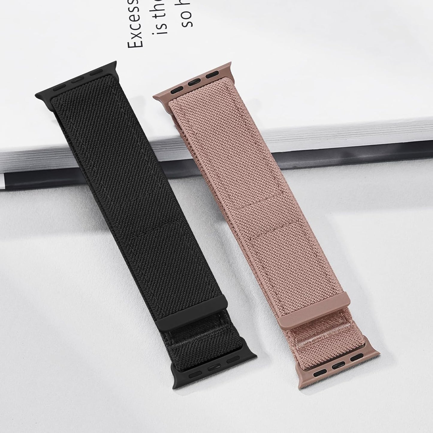 Sport Solo Loop Compatible with Apple Watch Band 38Mm 40Mm 41Mm 42Mm 44Mm 45Mm 49Mm, Lightweight Nylon Braided Wristbands Straps Women Men for Iwatch Series 9 8 7 6 5 4 3 2 1, Ultra 2, SE, 2 Pack