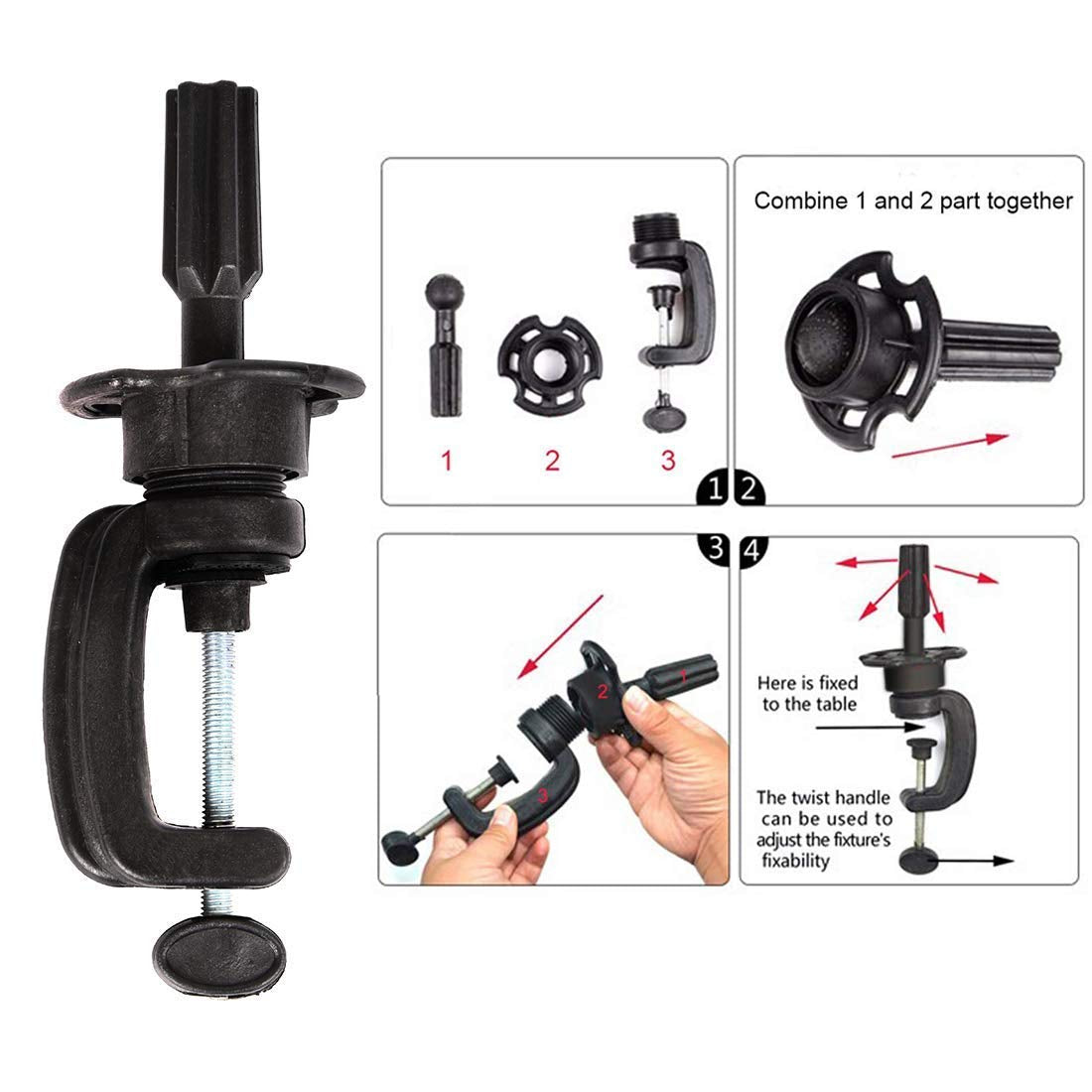 Mannequin Head 100% Real Hair for Cosmetology Manikin 16 Inch Doll Head Hairdresser Hairstylist Training Practice Styling Braiding Styling Curling Coiling Display Cosmetology with Stand