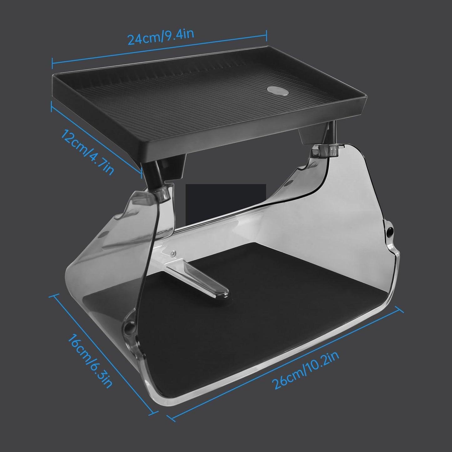 Center Console Organizer Tray for Tesla Model Y Accessories 2024-2020 Model 3 2023-2016, Magnetic under Screen Storage Box behind Screen Tray, Dashboard Organizer Tissue Holder, Easy Install