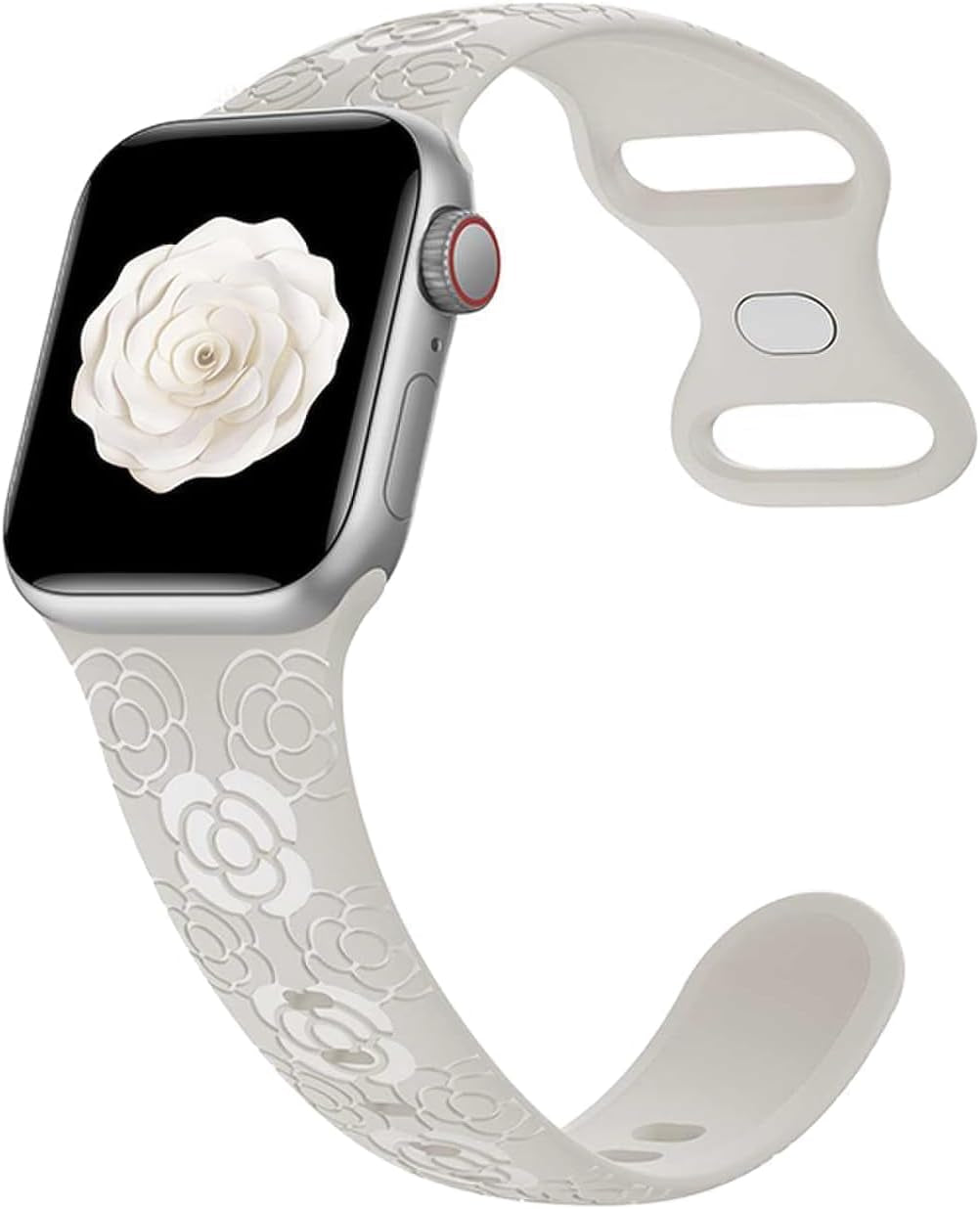 Silicone Band Compatible with Apple Watch Bands for Women 40Mm 38Mm 41Mm,Strechy Wristband Waterproof Replacement Sport Strap for Iwatch Bands Series 8 7 6 5 4 3 2 1
