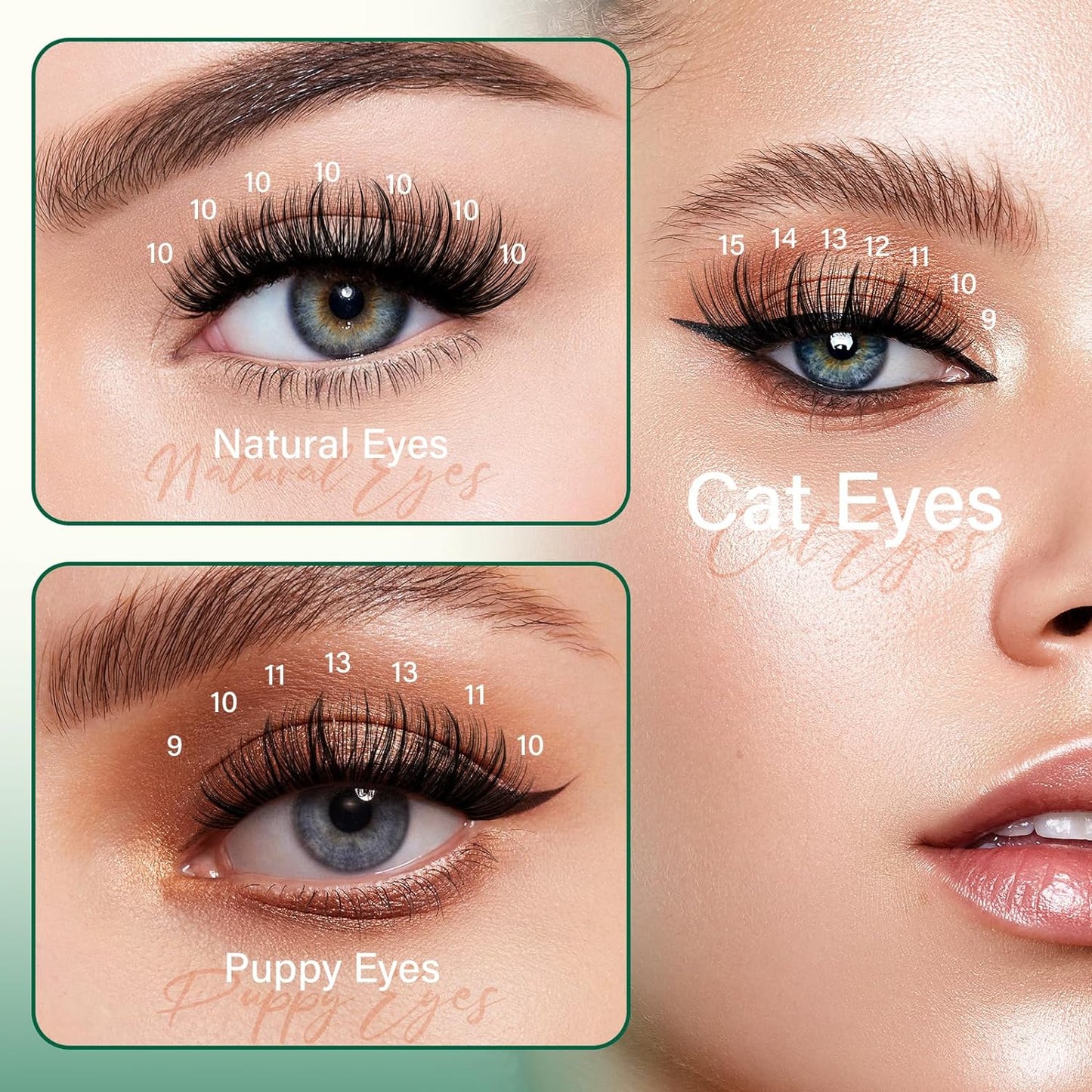 DIY Lash Extension Kit 300Pcs Individual Eyelash Extension Kit 40D 0.07D Curl 9-18MIX Lash Clusters Kit with Lash Glue Remover Applicator Easy to Use for Beginners(Kit-40D-0.07D,9-18Mix)