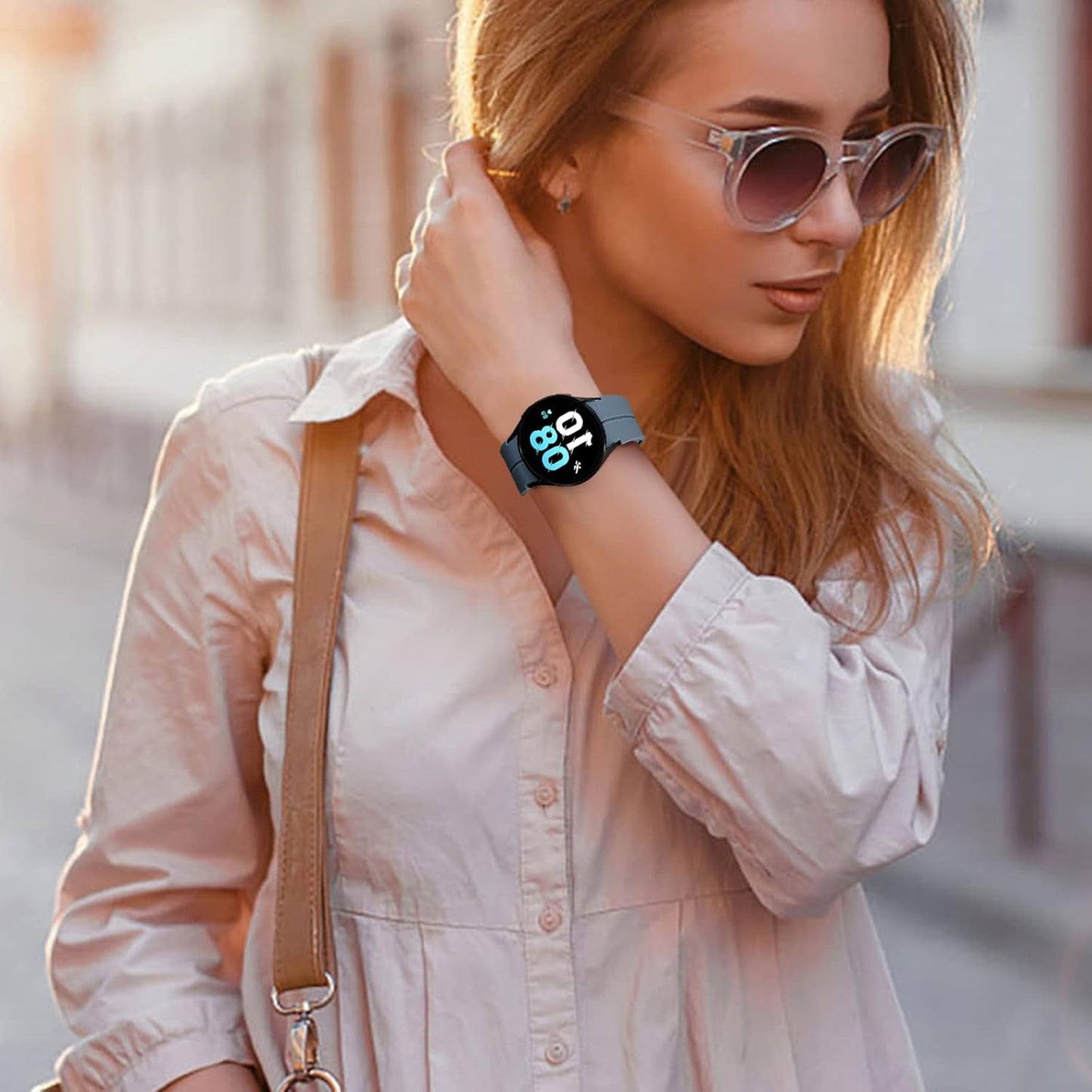 ππ’ππ°ππ² Bands Compatible for Samsung Galaxy Watch 5 Pro 45Mm/Galaxy Watch 7 6 5 40Mm 44Mm Band, No Gap Silicone Replacment Strap with Colorful Buckle