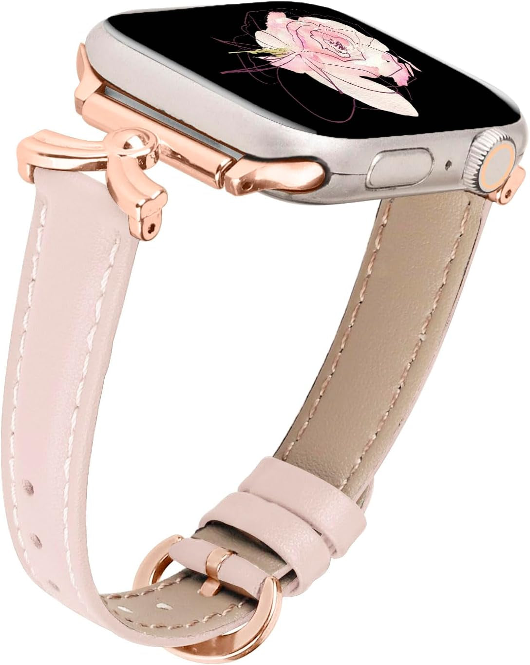 Leather Band Compatible with Apple Watch 38Mm 40Mm 41Mm 42Mm 44Mm 45Mm 49Mm Ultra, Replacement Handmade Leather Strap for Iwatch