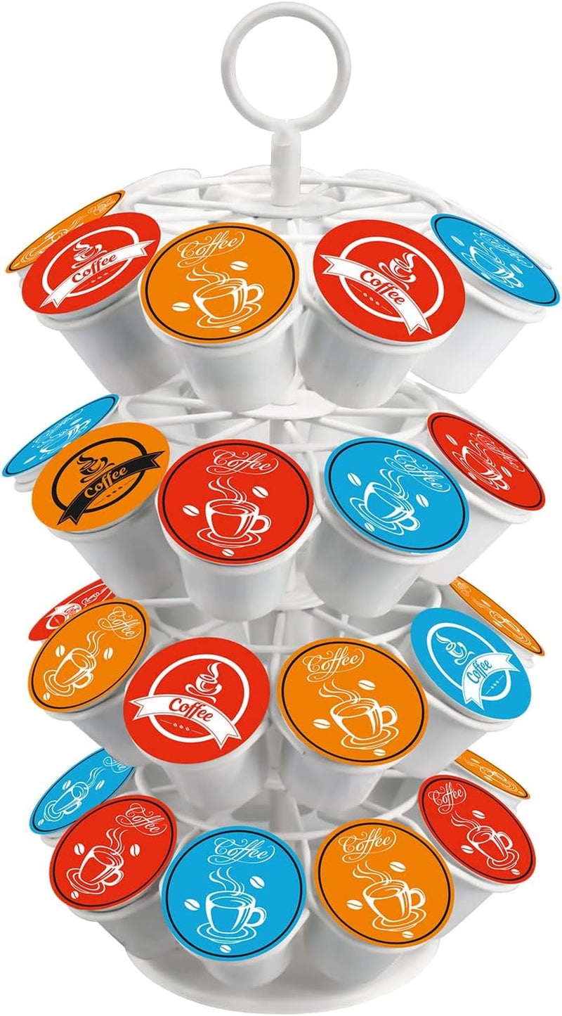 Coffee Pod Carousel Holder Organizer Compatible with 36 Cup Pods