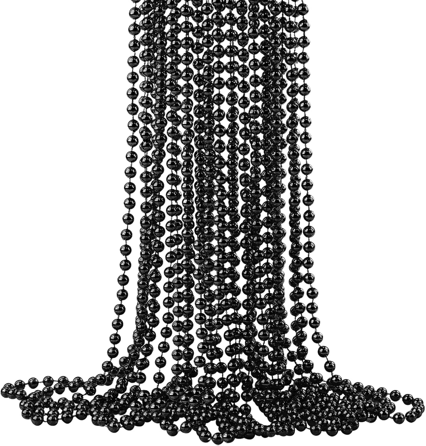 15 PCS St. Patricks Day Necklaces, Green Mardi Gras Christmas Bead Necklaces, 33" 7 Mm St. Patricks Day Green Beads St. Patricks Day Accessories for Mardi Gras, St. Patricks Day Party Favors