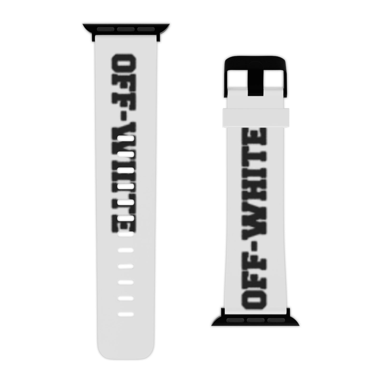 Stylish Off-White Inspired Apple Watch Band - Trendy Accessory for Fashion Enthusiasts