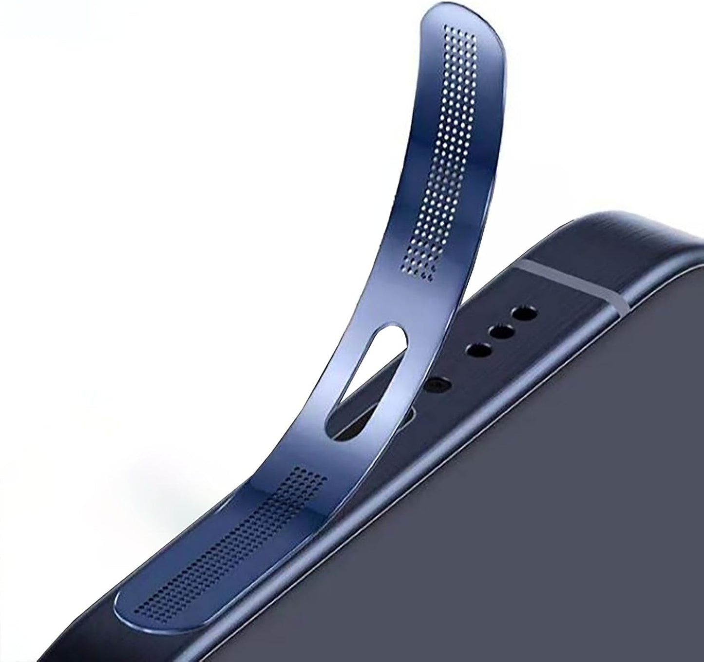 For Iphone 16 Pro / 16 Pro Max Earpiece Speaker Mesh anti Dust Proof Adhesive Cover - 5Pcs / Black