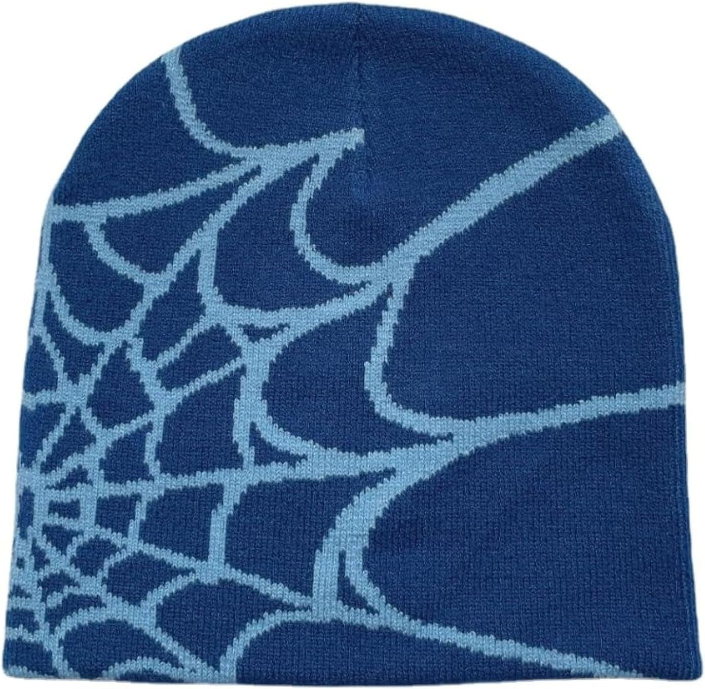 Y2K Gothic Spider Pattern Wool Acrylic Knitted Hat Women Beanie Winter Warm Beanies Men Casual Skullies Outdoor