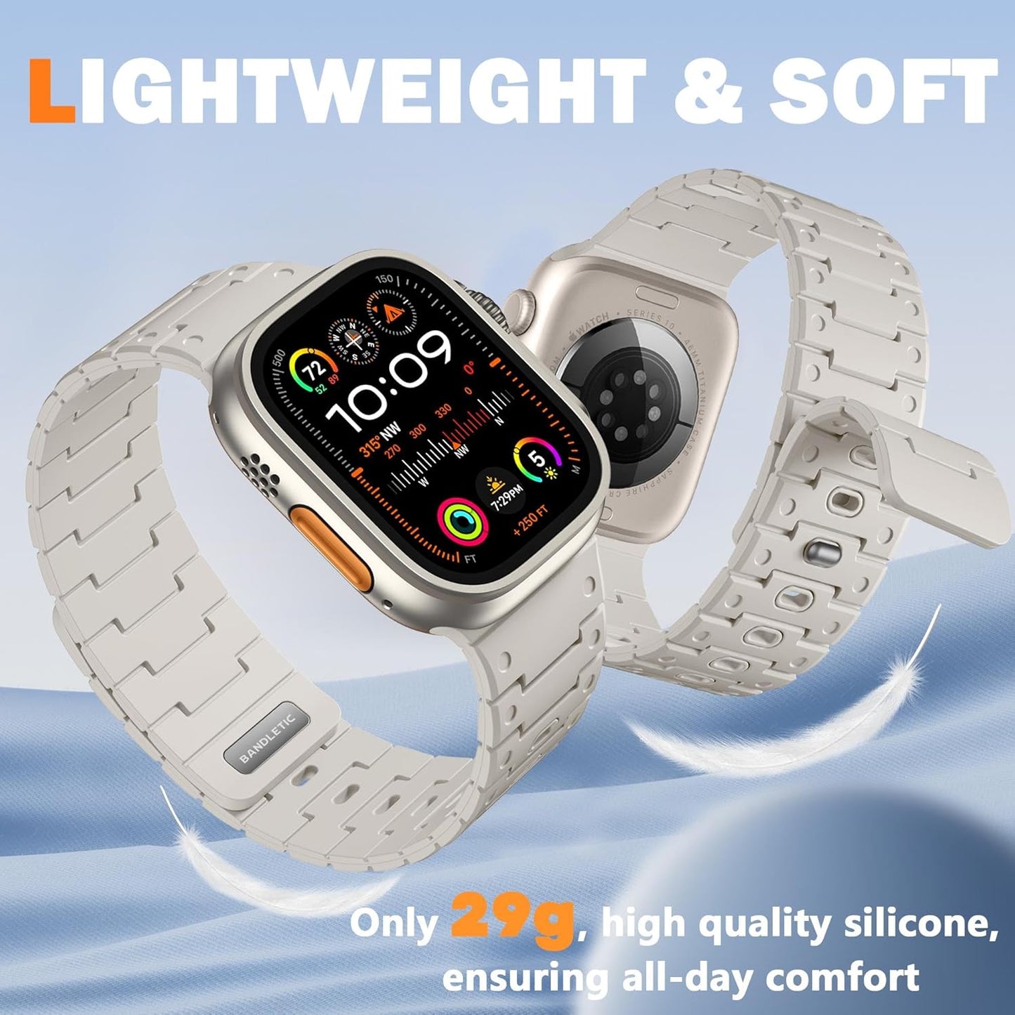 R-Nylon Fidlock Magnetic Buckle Band and Magnetic Watchband Compatible with Apple Watch Ultra 2 Band - Durablebands for Iwatch Series 10 46Mm, 9/8/7 45Mm, SE/6/5/4 44M