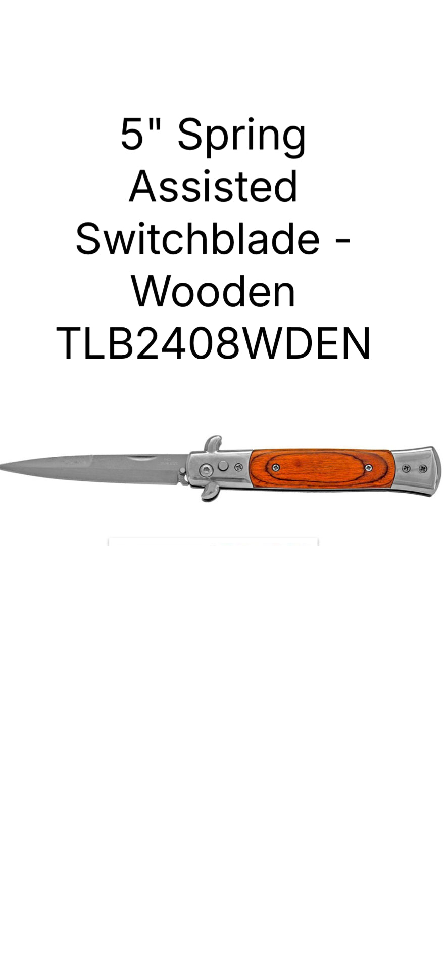 5" Switchblade Wooden