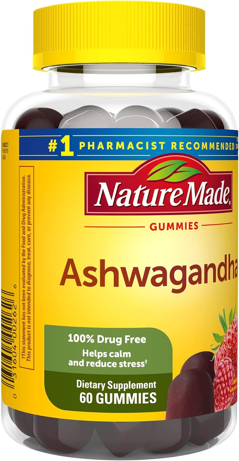 Ashwagandha Gummies, Vegan, KSM 66 Ashwagandha for Stress Support, 60 Count, 30 Day Supply TLBH
