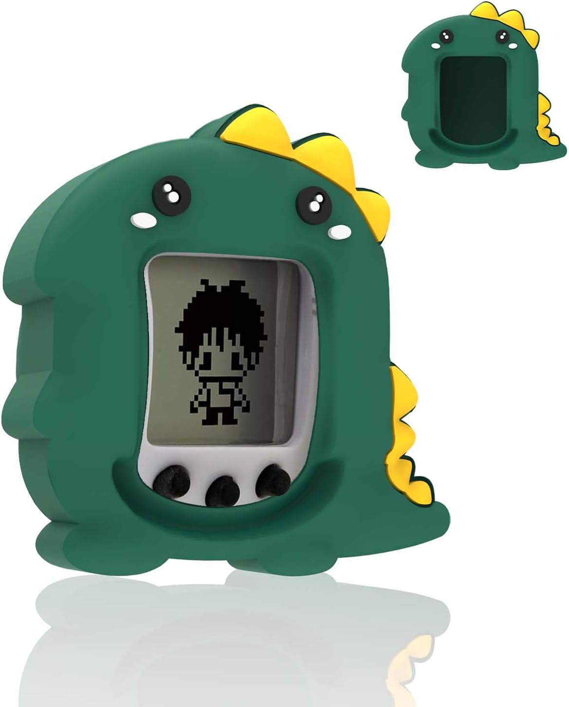 Silicone Case Compatible with Tamagotchi Nano, Cute Shark Protective Skin Sleeve for Tamagotchi Nano, Tamagotchi Nano Interactive Toy Digital Pet Case (Grey) ZOUSA