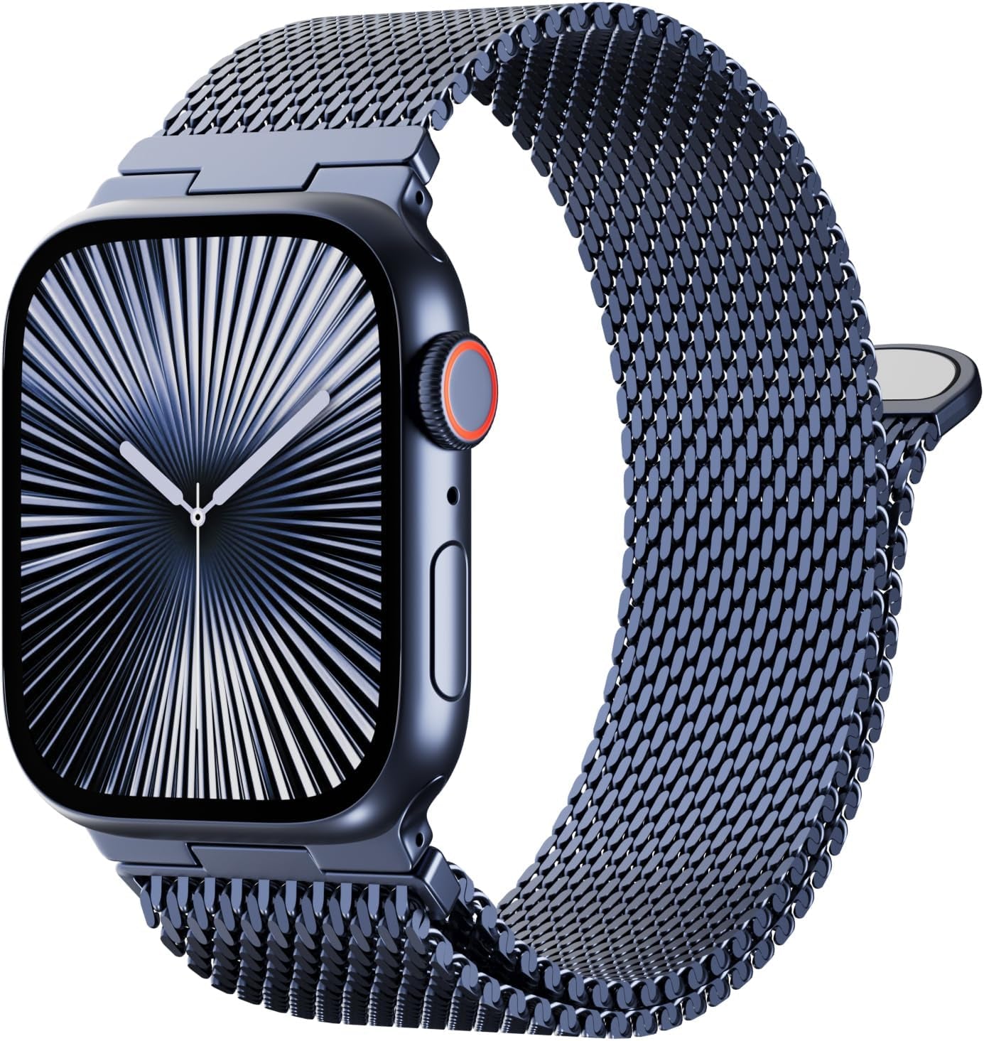 Metal Magnetic Bands Compatible with Apple Watch Band 42Mm 44Mm 45Mm 46Mm 49Mm for Men Women, Adjustable Stainless Steel Mesh Loop Strap for Iwatch Series 10 9 8 7 6 5 4 3 2 1 SE Ultra