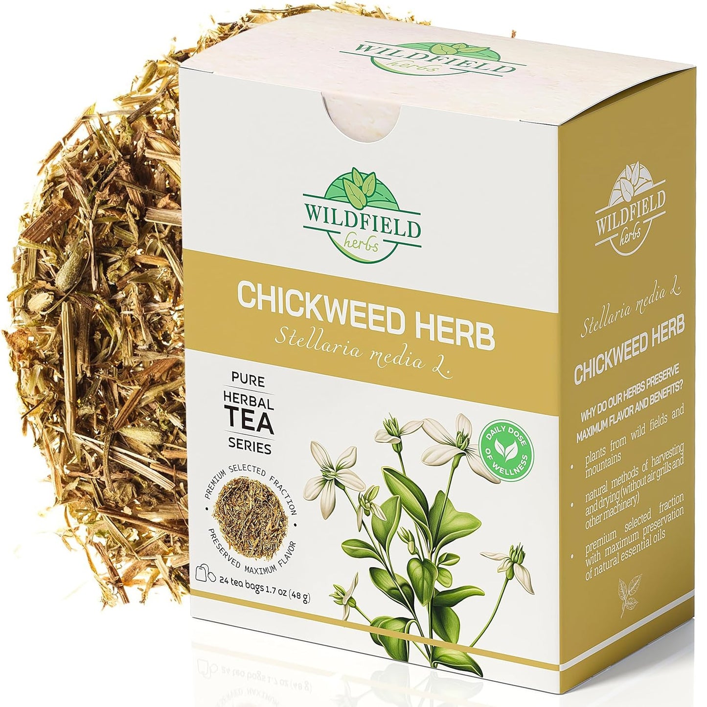 100 Bags Ginger Tea Bags Ginger Root Tea Dry Dried Herb (Zingiber Officinale) - 100 Count 1.5G Tea Bags Ginger Raíz De Jengibre TLBH