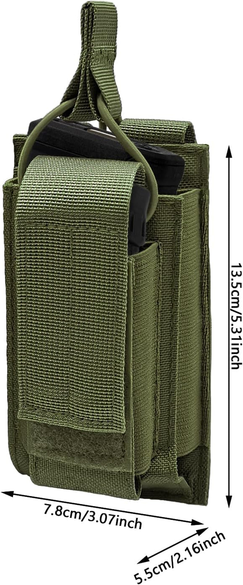 Tactical Molle Mag Pouch,Open Top Single/Double/Triple Stacker Magazine Pouch Holder,Rifle & Pistol Mag Pouch for M4 M14 M16 AK AR