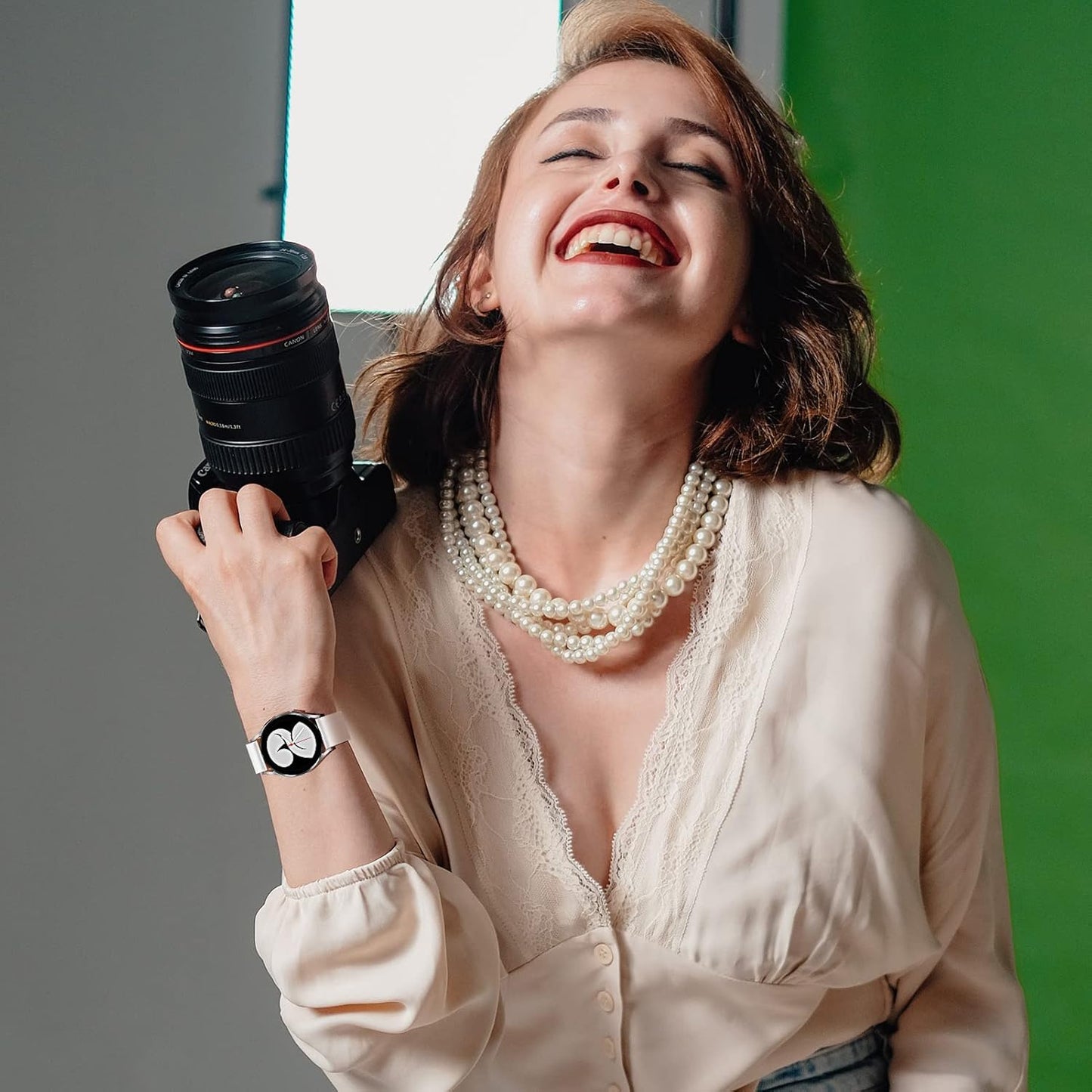 Soft Breathable Silicone Strap Compatible with Samsung Galaxy Watch 3 45Mm, 22Mm Sport Silicone Wristband for Samsung Gear S3 Classic/Frontier