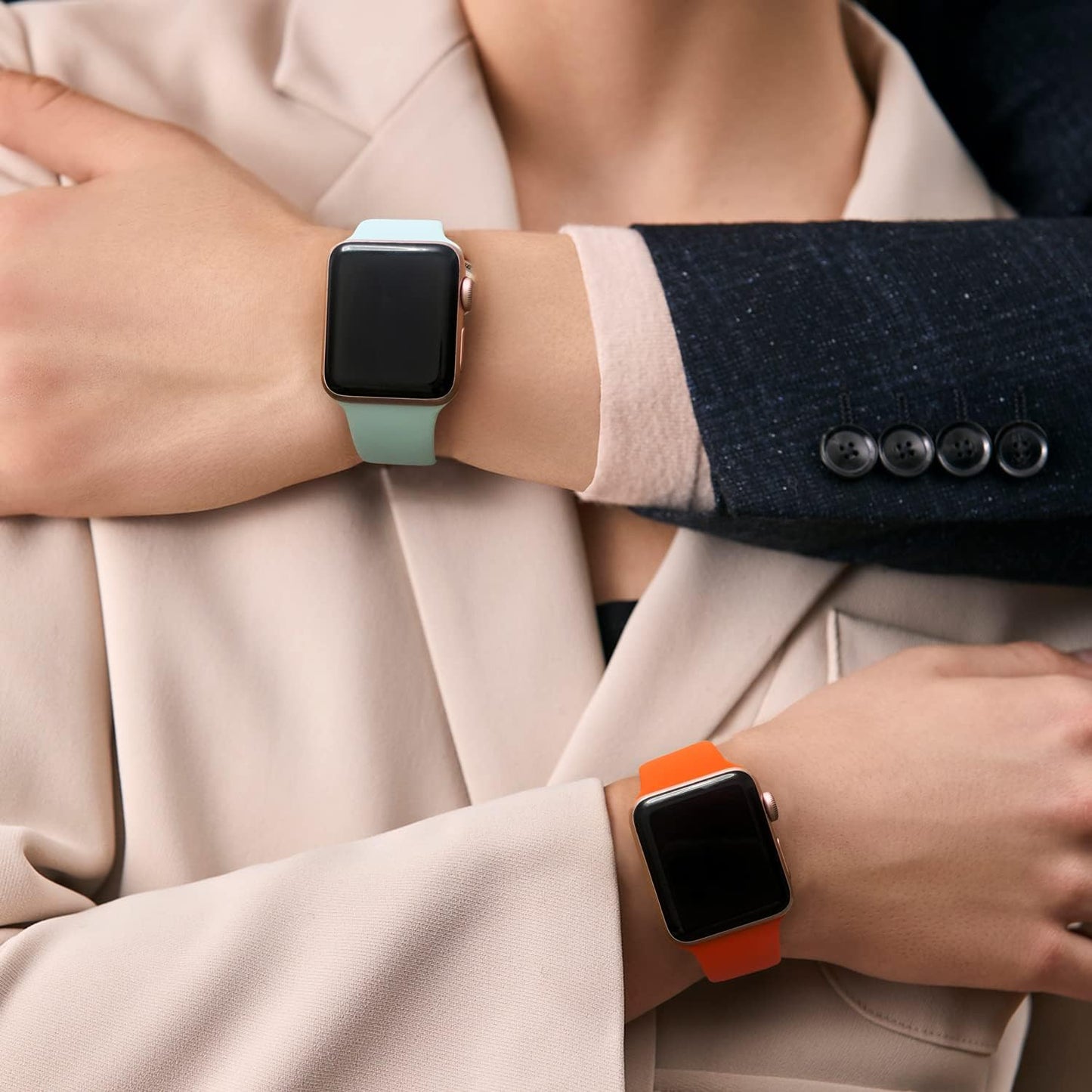Sport Band Compatible with Apple Watch Bands 40Mm 44Mm 41Mm 38Mm 45Mm 42Mm 49Mm for Men Women, Marigold Soft Silicone Strap Waterproof Replacement for Iwatch Series 9 SE 8 7 6 5 4 3 2 1 Ultra/Ultra 2