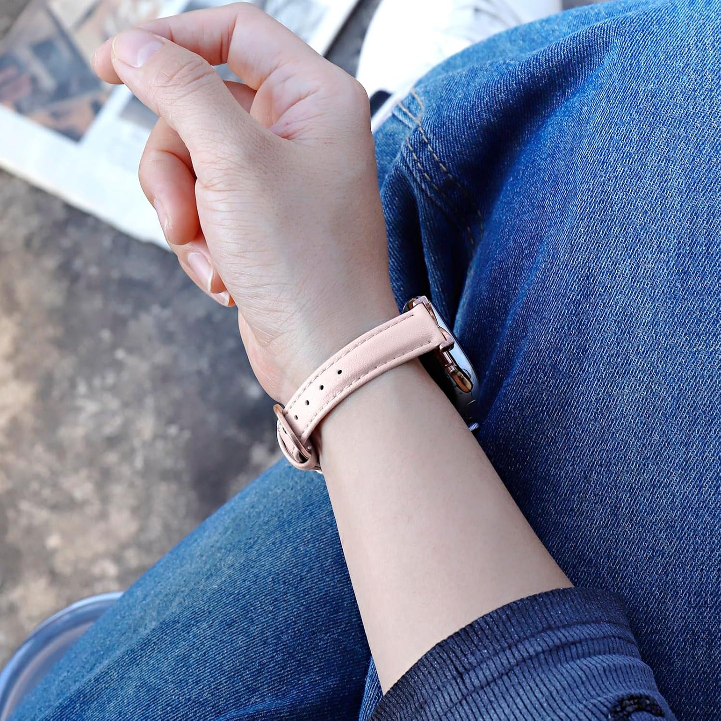 Leather Band Compatible with Apple Watch 38Mm 40Mm 41Mm 42Mm 44Mm 45Mm 49Mm Ultra, Replacement Handmade Leather Strap for Iwatch