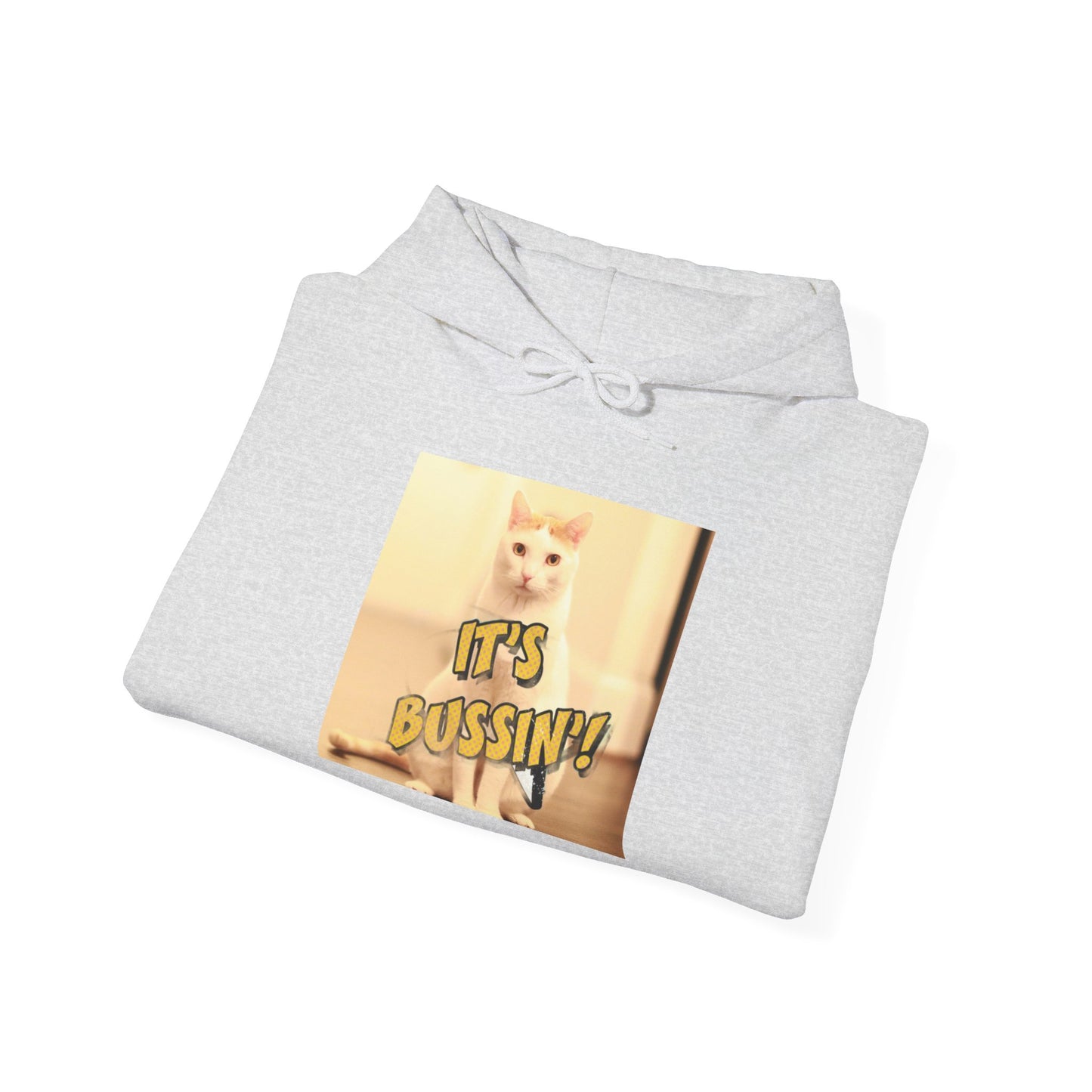IT 'S BUSSIN CAT Unisex Heavy Blend™ Hooded Sweatshirt