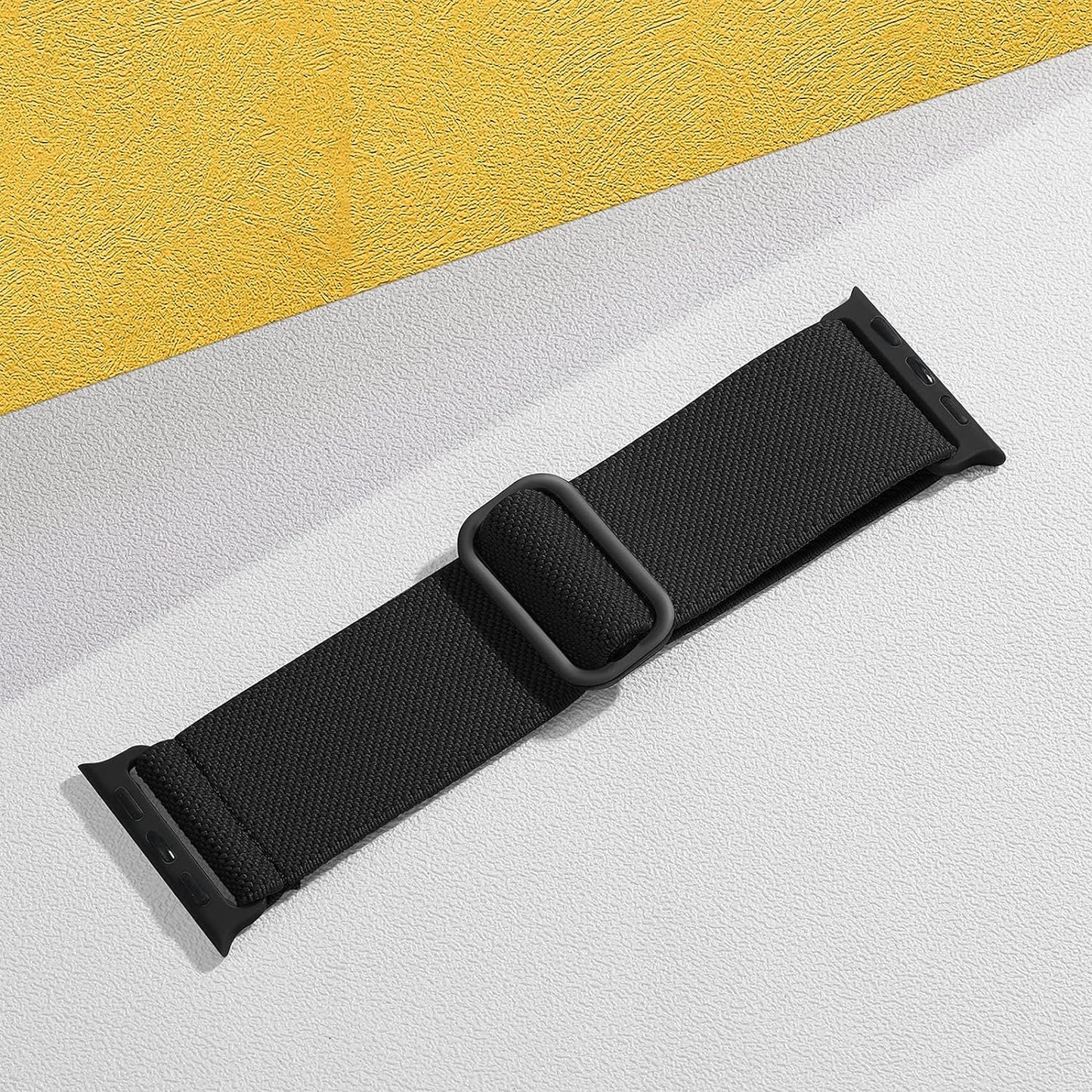 Stretchy Solo Loop Compatible with Apple Watch Ultra Band 49Mm 46Mm 45Mm 44Mm 42Mm 41Mm 40Mm 38Mm Men Women, Soft Nylon Elastic Braided Strap for Iwatch Ultra 2, Series 10/9/8/7/6/5/4/3/2/1 SE
