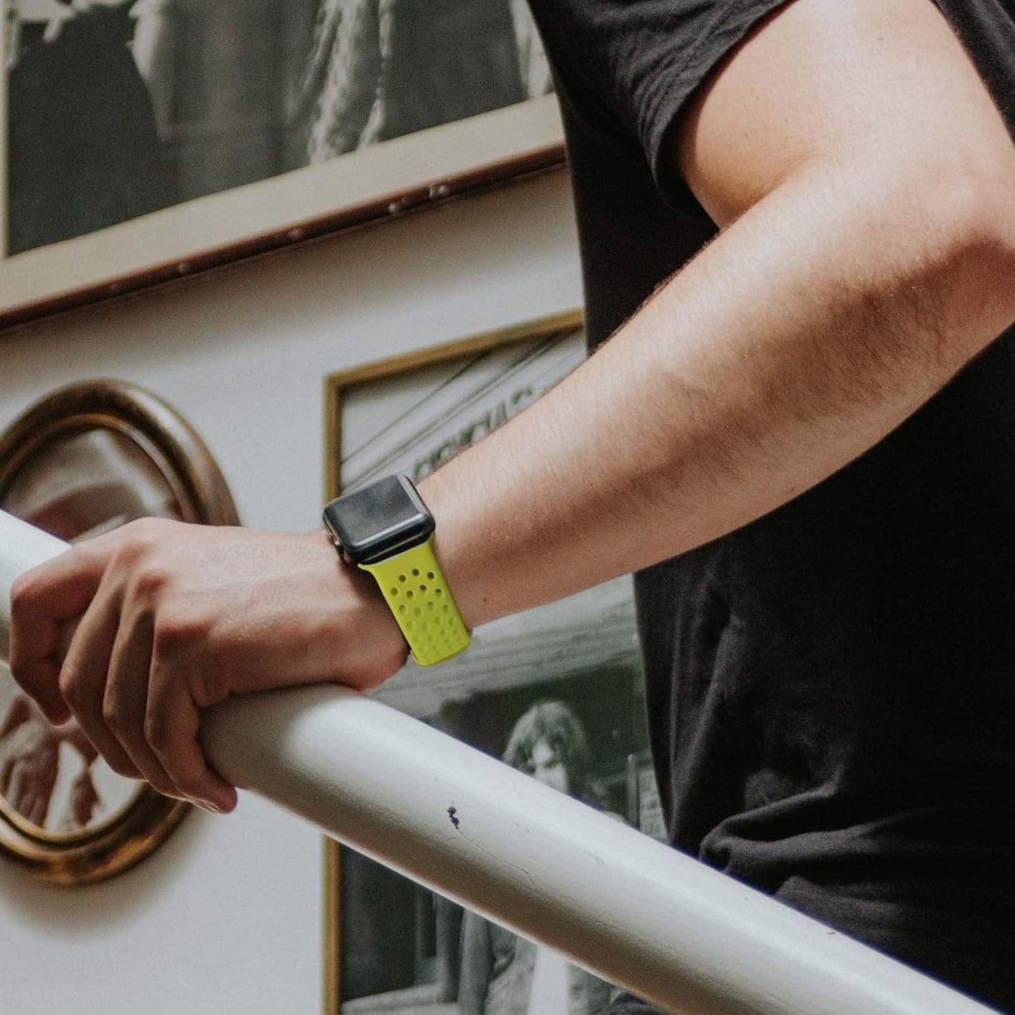 Sport Band Compatible with Apple Watch Band 38Mm 40Mm 41Mm 42Mm 44Mm 45Mm 49Mm for Women & Men, Soft Breathable Silicone Waterproof Replacement Strap for Iwatch Series Ultra SE/8/7/6/5/4/3/2/1