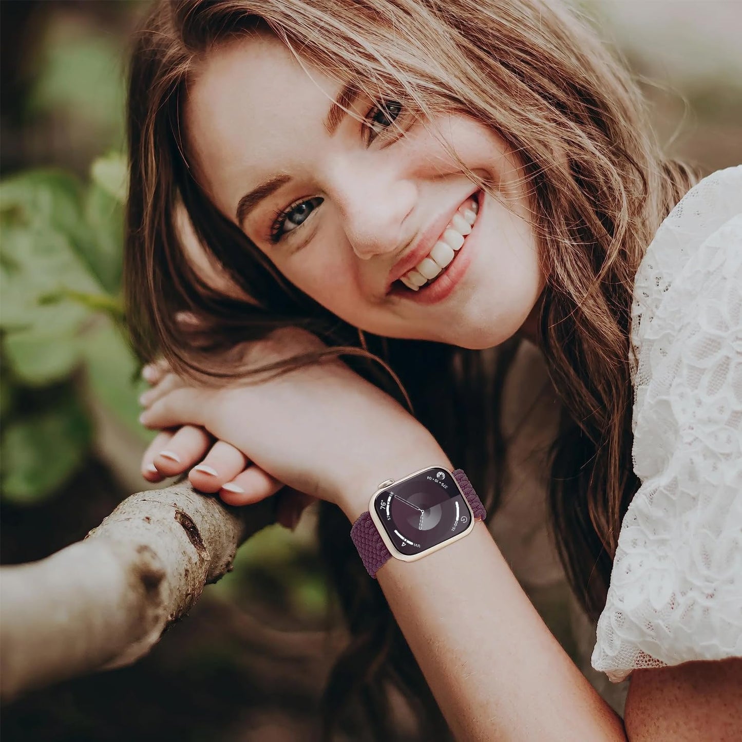 Nylon Braided Solo Loop for Apple Watch Stretchy Woven Band 49Mm 45Mm 44Mm 42Mm 41Mm 40Mm 38Mm,Elastic Braided Sport Wrist Straps with Magnetic Clasp for Iwatch Series 9 8 7 6 5 4 3 2 1 SE Ultra 1/2