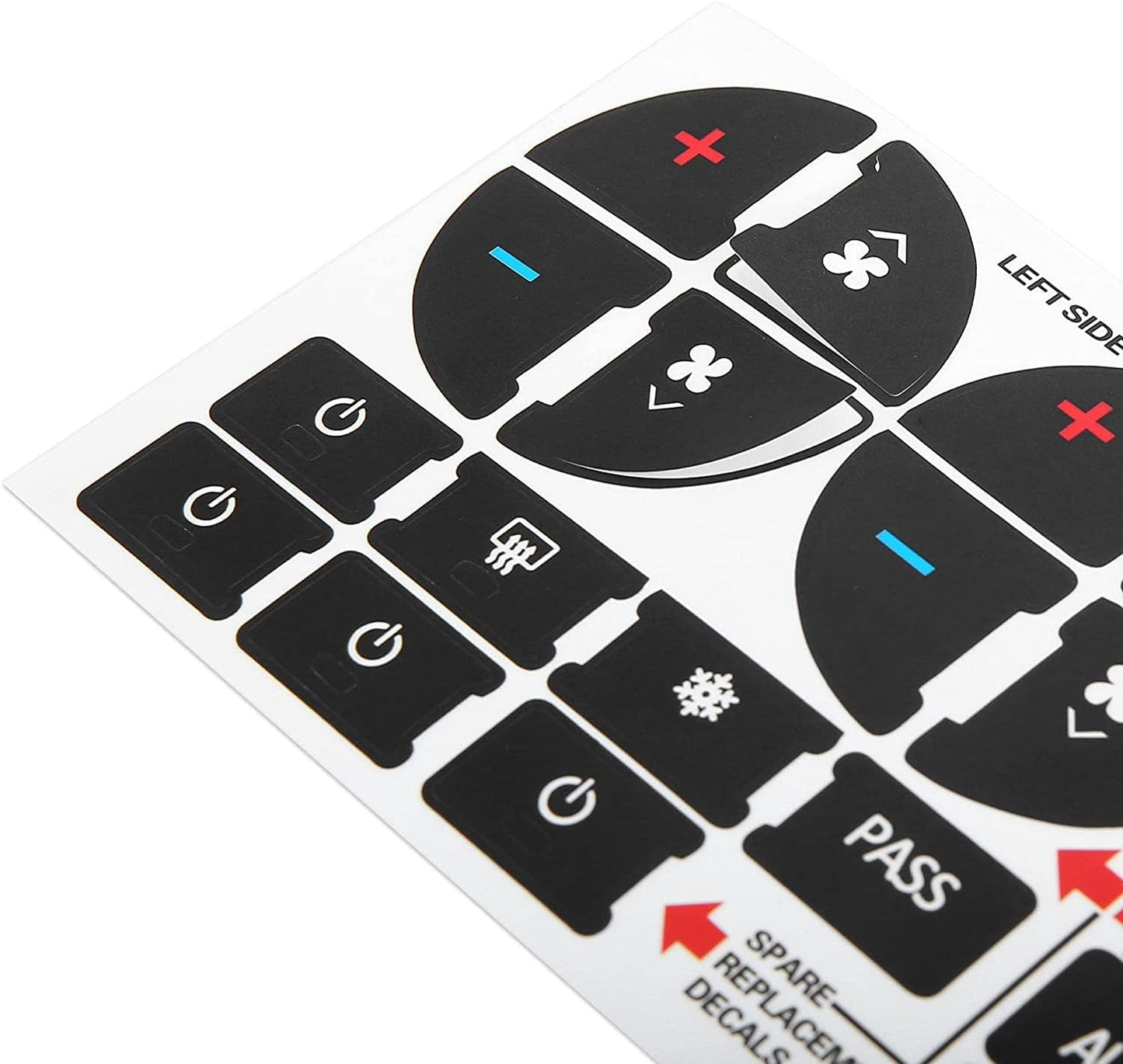 2Pcs AC Dash Button Decal + Radio Button Repair Kit Stickers, Decal Replacement for 2007-2015 GM Vehicles Car SUV Van Truck Chevy Accessories TRUCK DRIVER