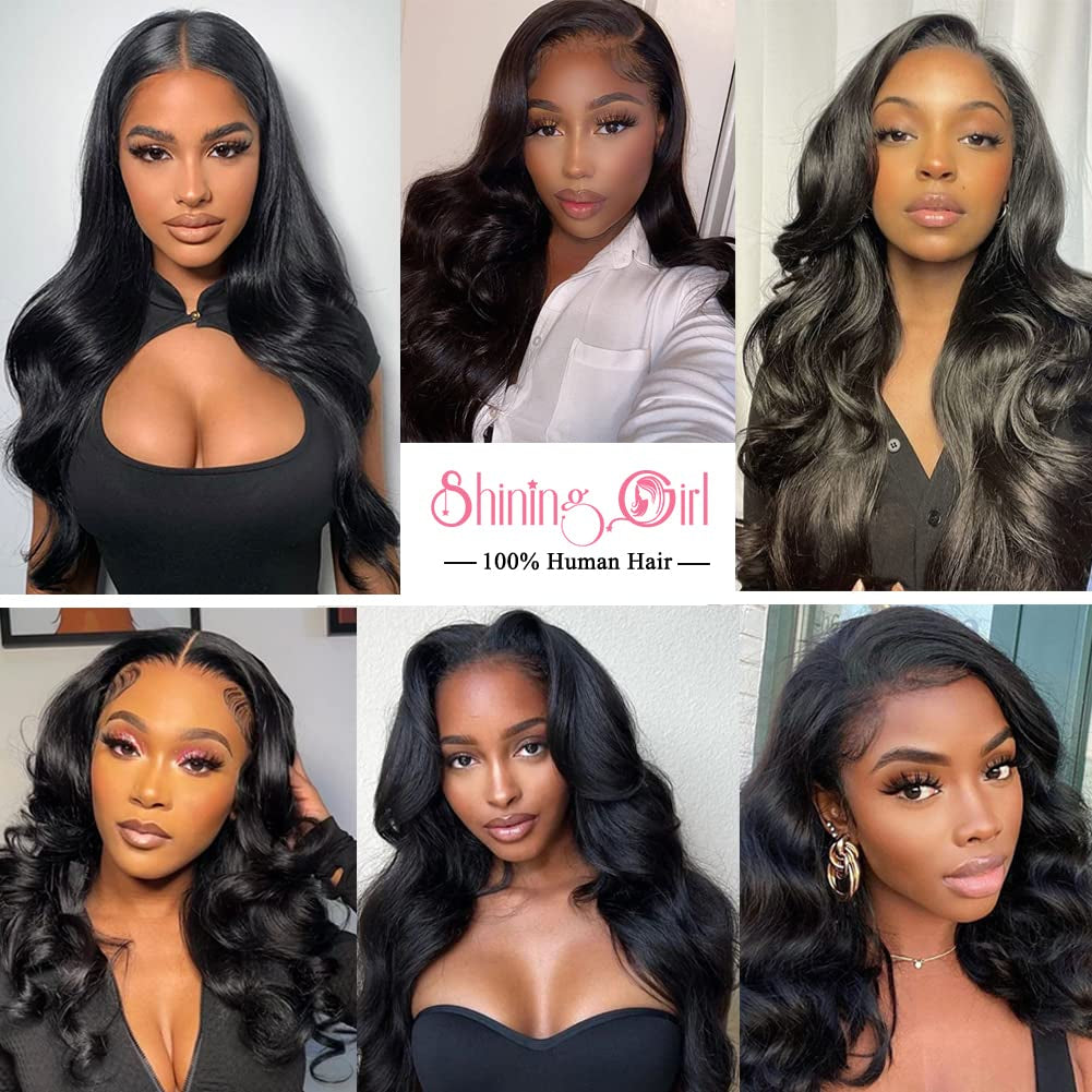 5X5 Transparent HD Lace Closure Only Body Wave Hair Closure Invisible Lace 12A Brazilian Virgin Remy Human Hair Frontal Closure 100% Human Hair Extensions Pre Plucked Natural Black 14 Inch